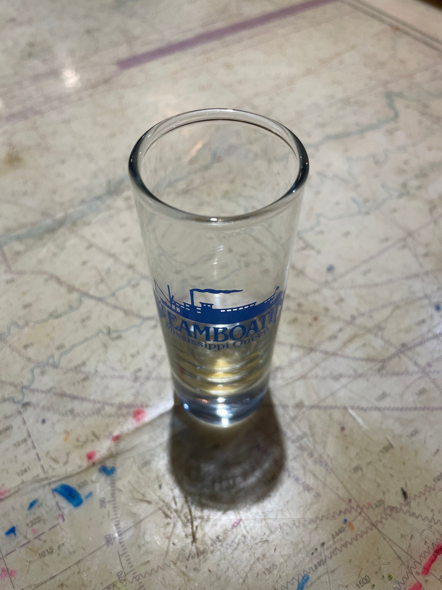 Vintage 1996 Steamboatin' Mississippi Queen Shot Glass