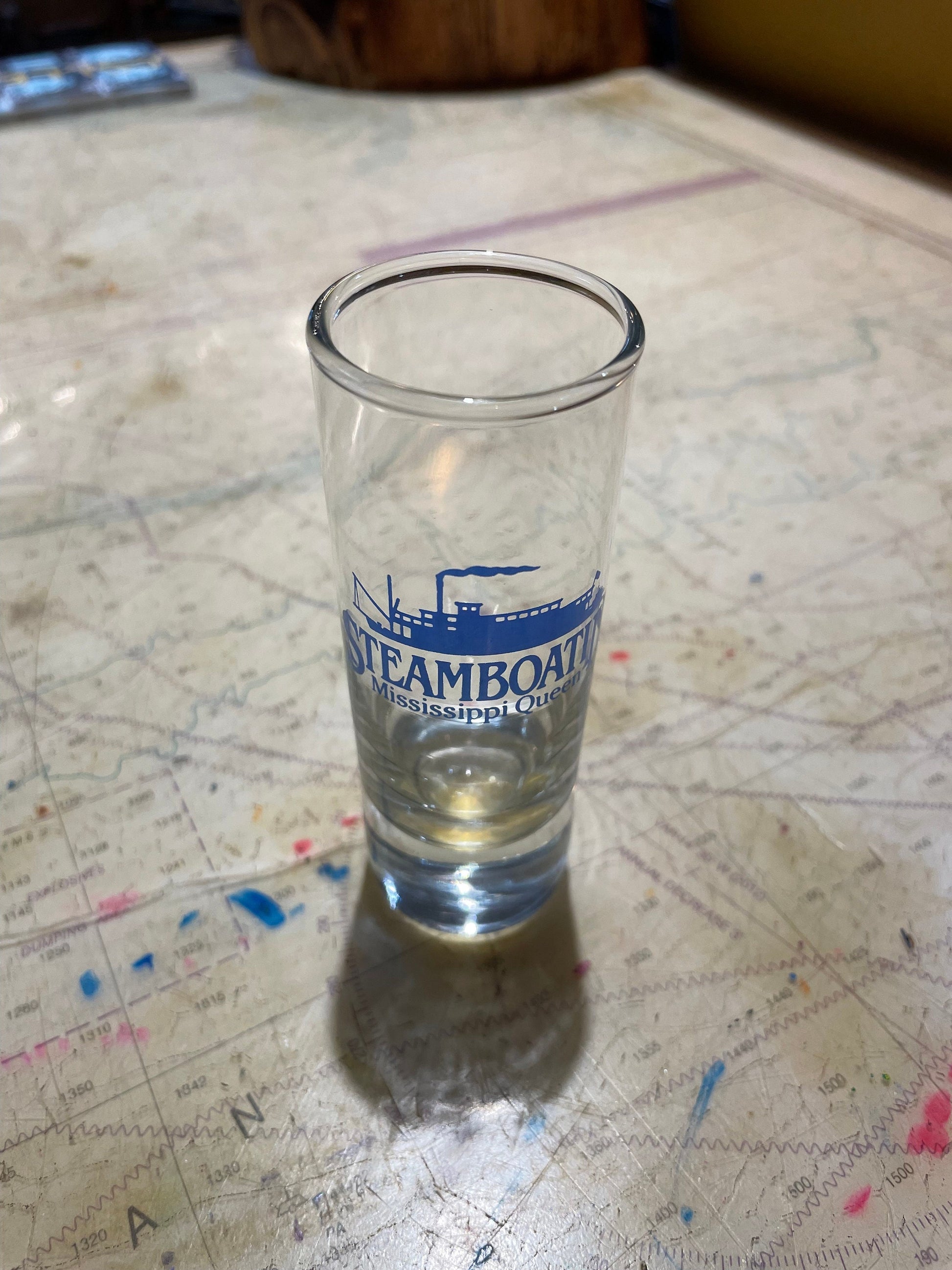 Vintage 1996 Steamboatin' Mississippi Queen Shot Glass