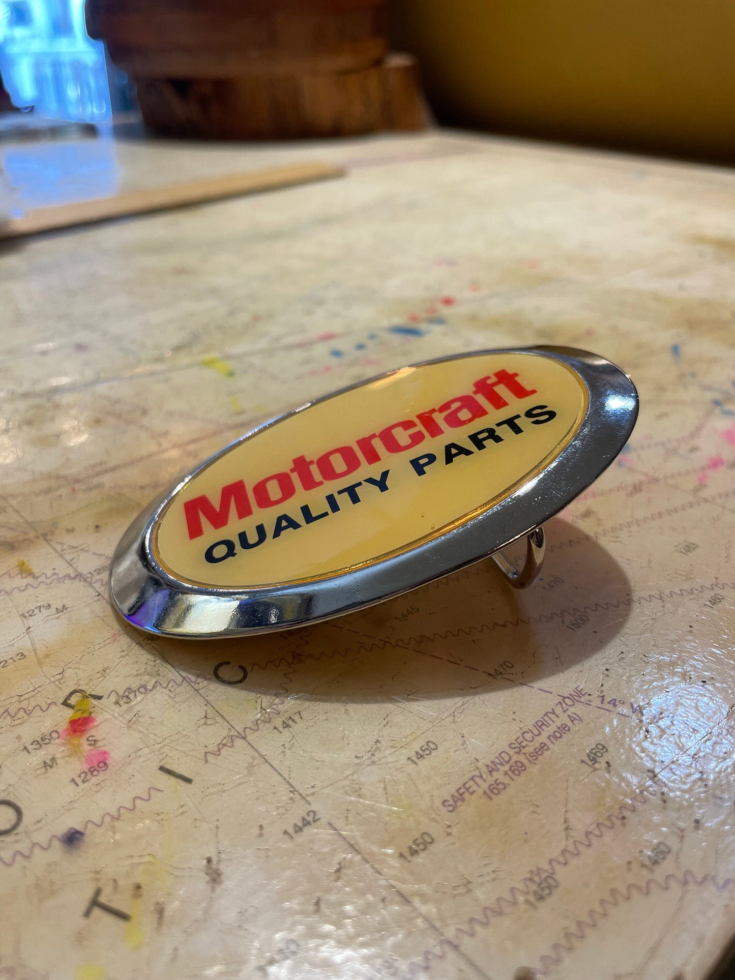 Vintage Motorcraft Quality Parts Belt Buckle