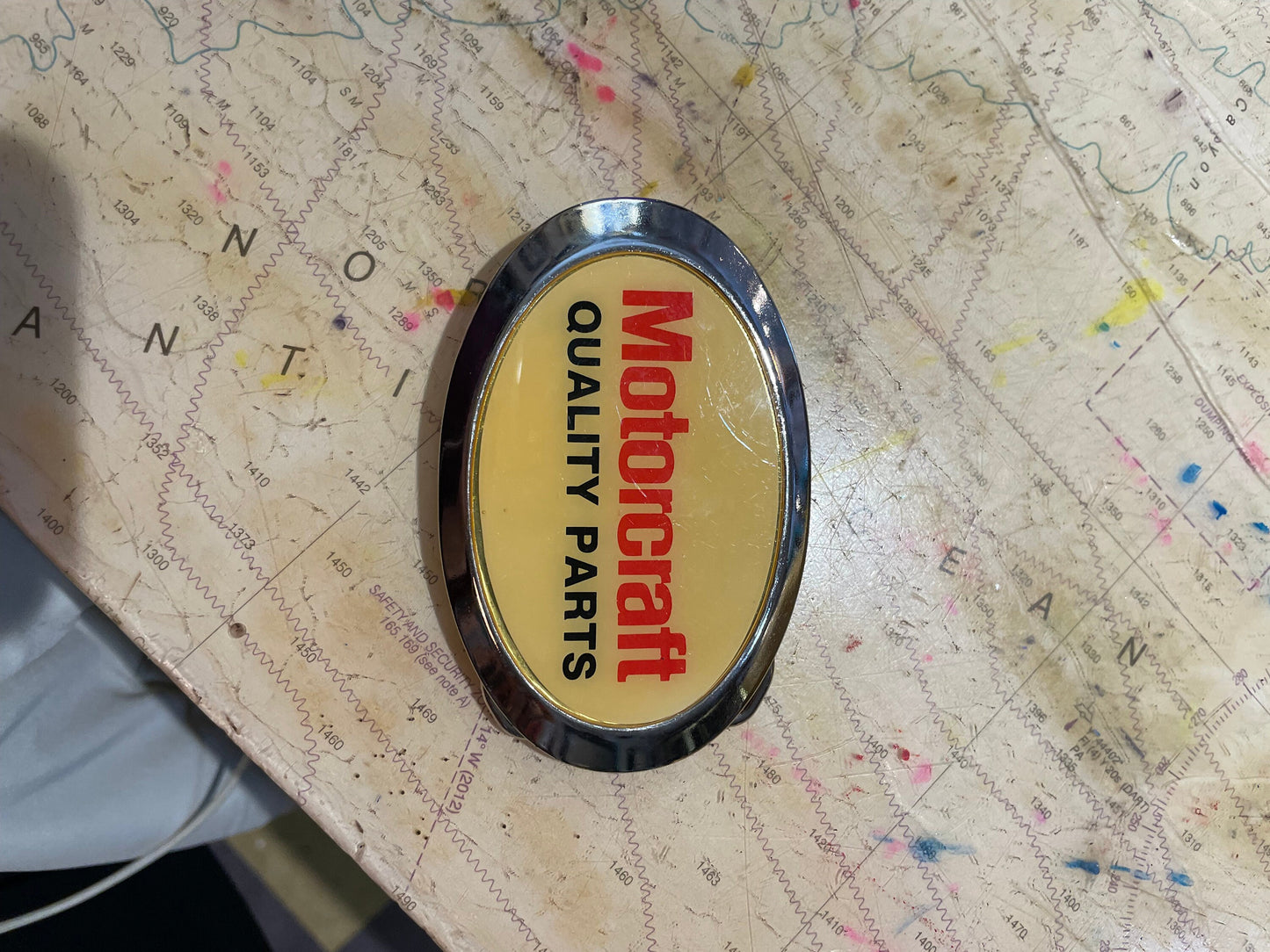 Vintage Motorcraft Quality Parts Belt Buckle