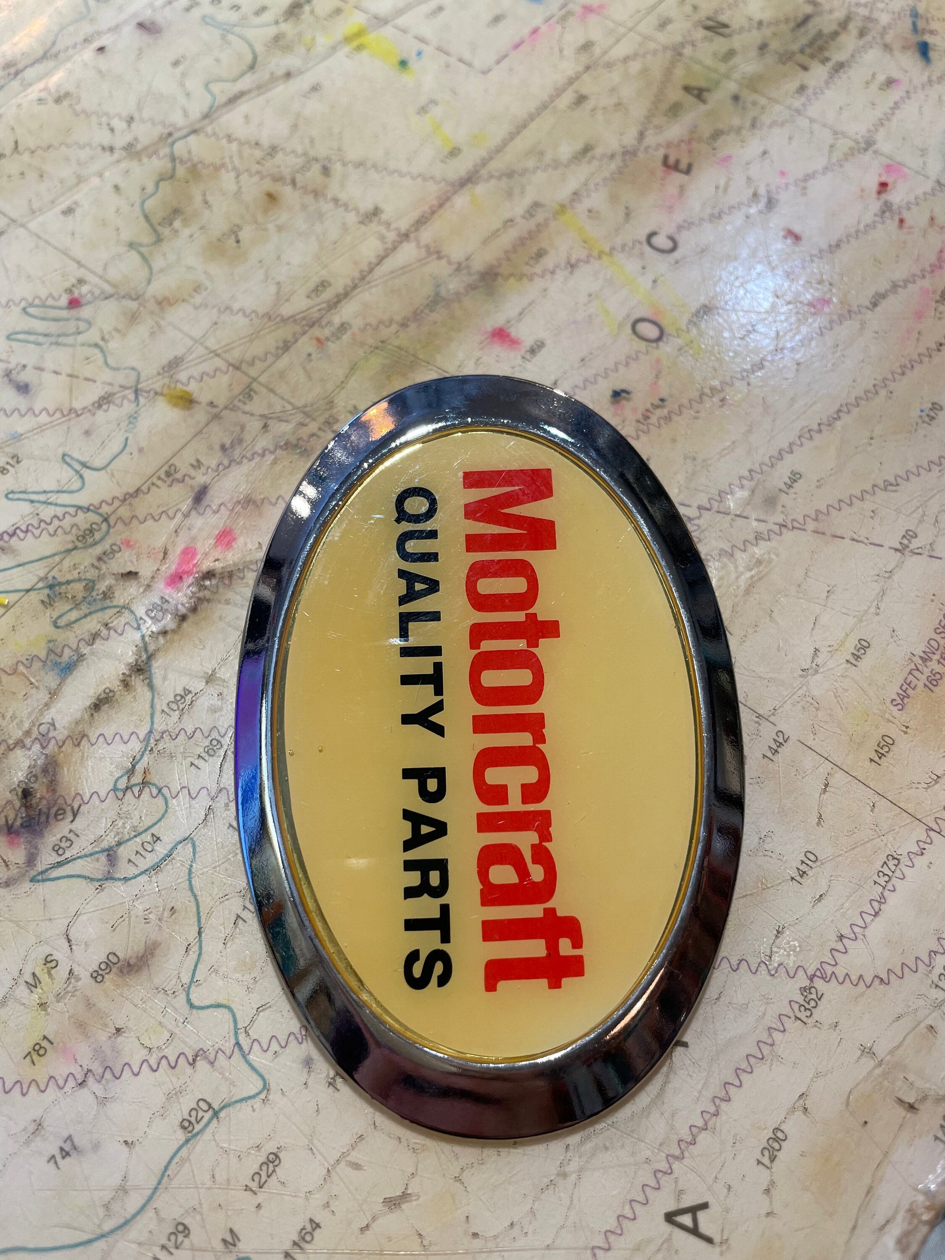 Vintage Motorcraft Quality Parts Belt Buckle