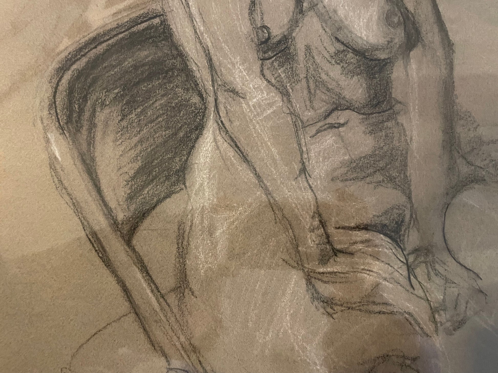 Female Nude Sketch by Unidentified Artist