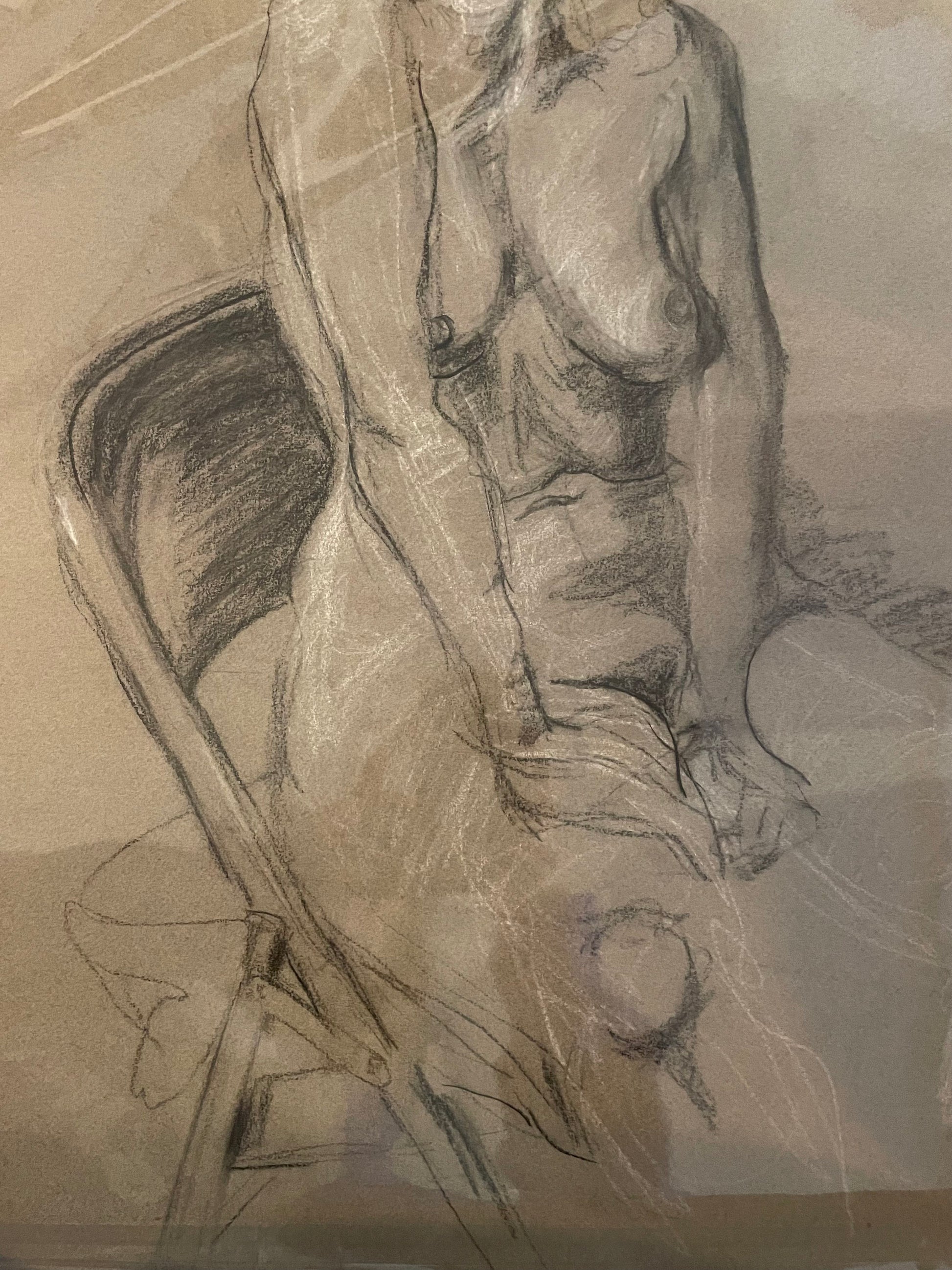 Female Nude Sketch by Unidentified Artist