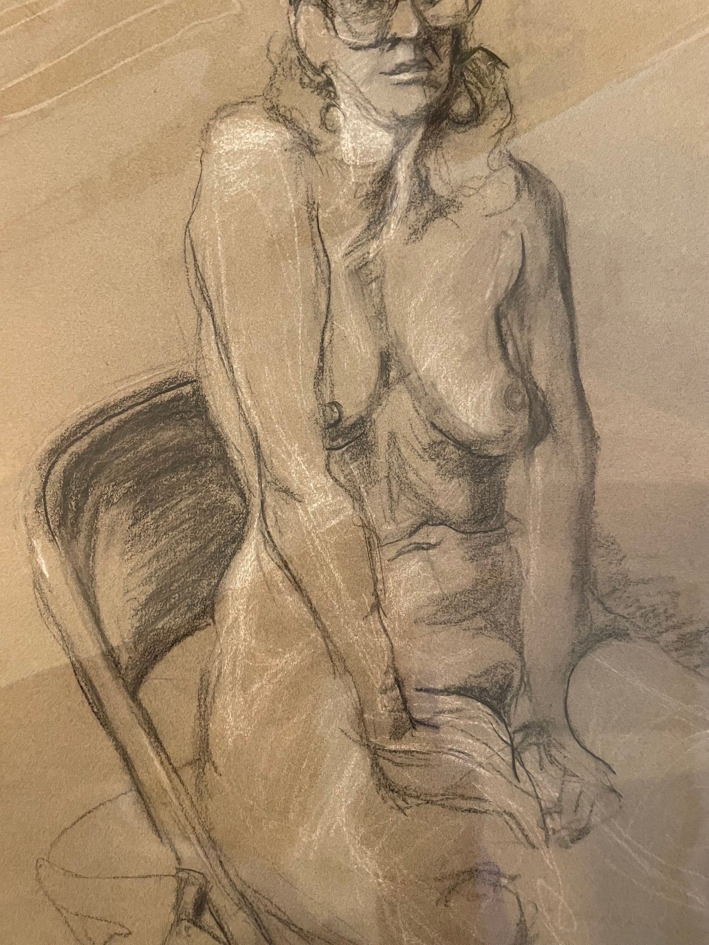 Female Nude Sketch by Unidentified Artist