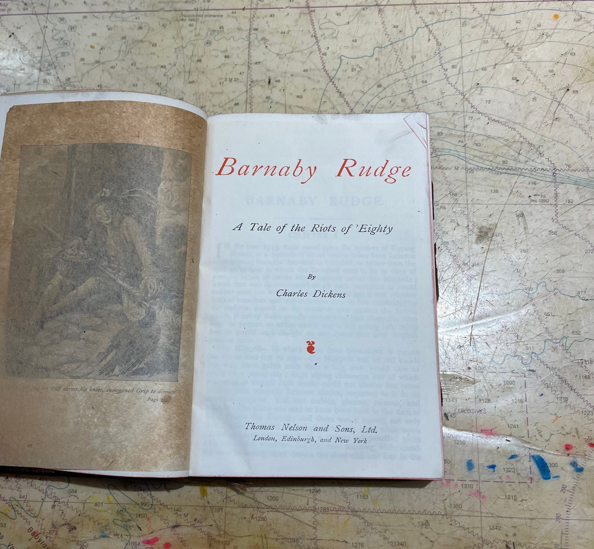 1800's Barnaby Rudge A Tale of the Riots of 'Eighty by Charles Dickens