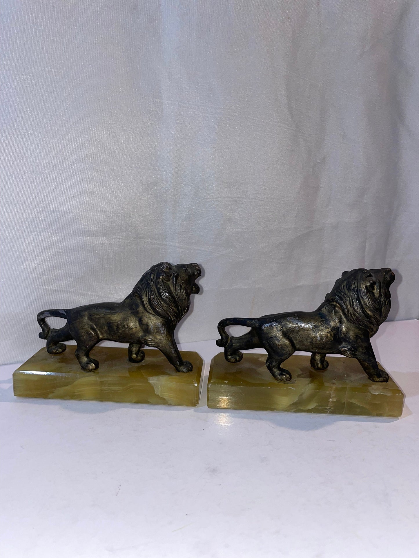 Onyx Lion Pair Bookends