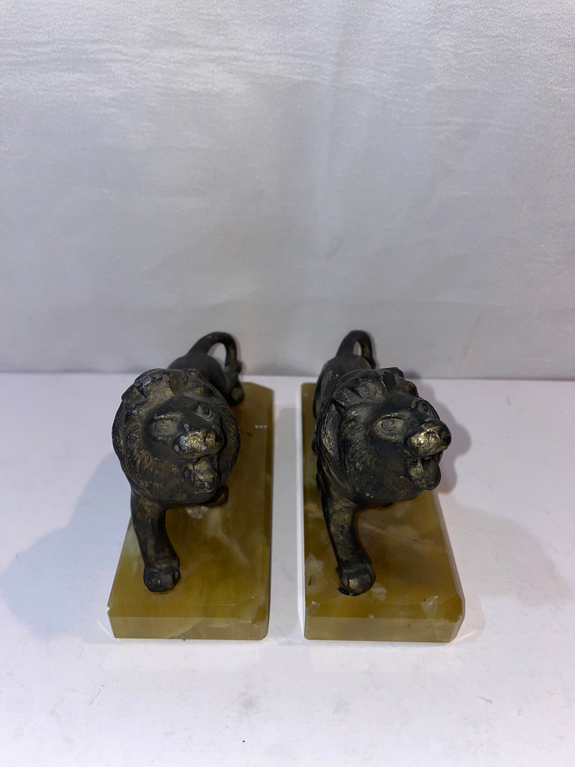 Onyx Lion Pair Bookends