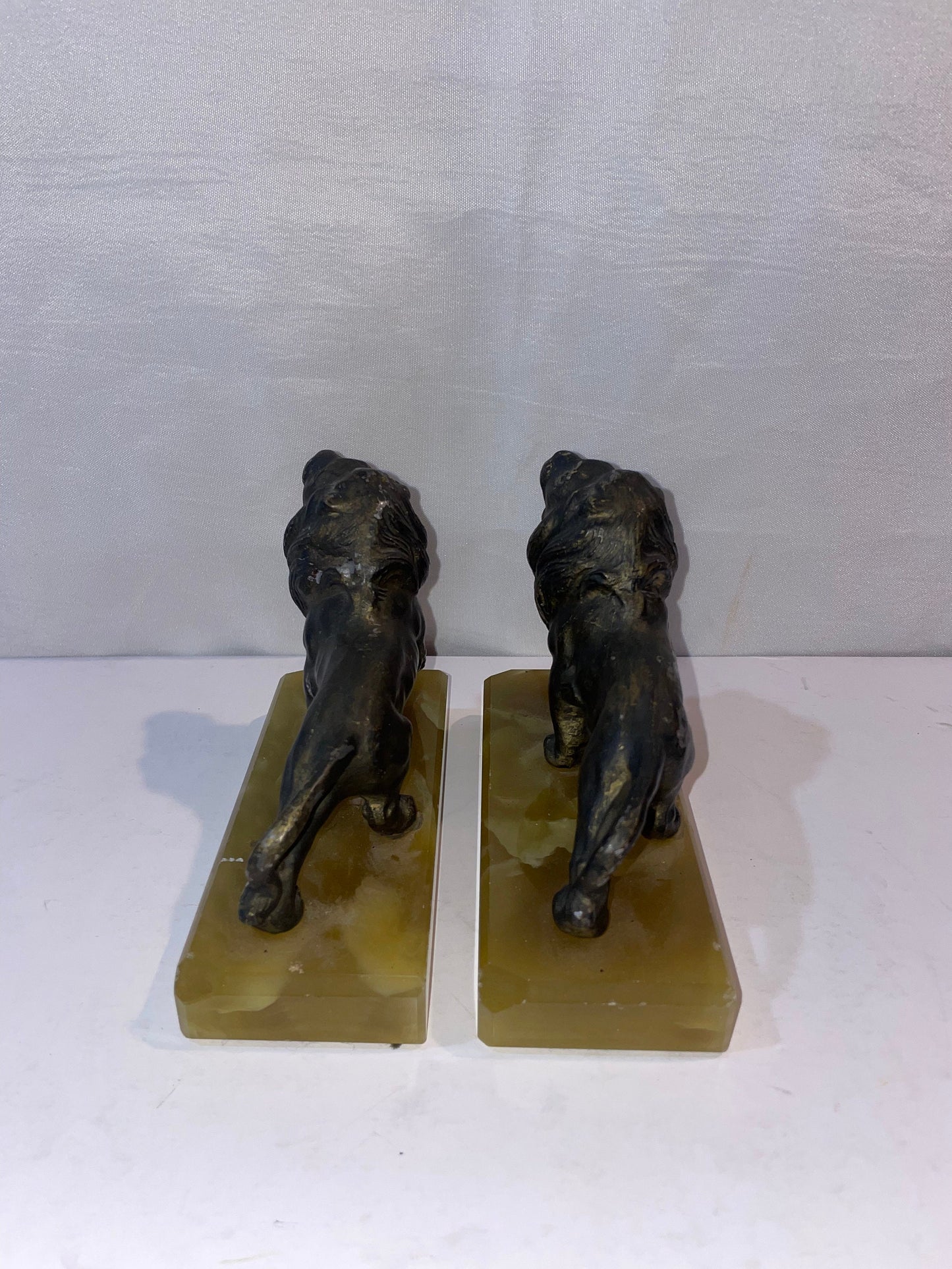 Onyx Lion Pair Bookends