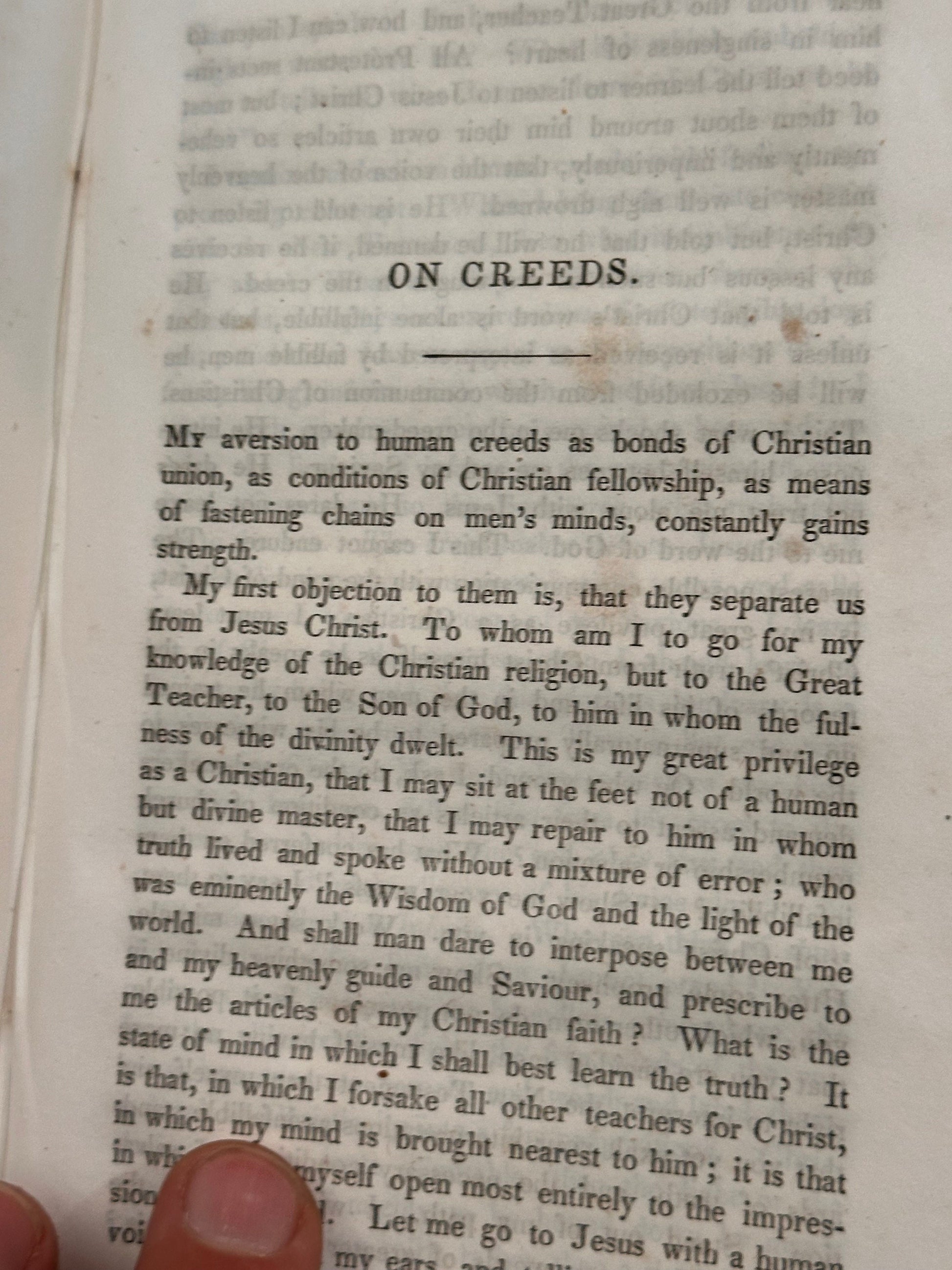 Works of William E. Channing, D.D. Volume 2 Only, 8th Complete Edition, 1849 by Channing, William E