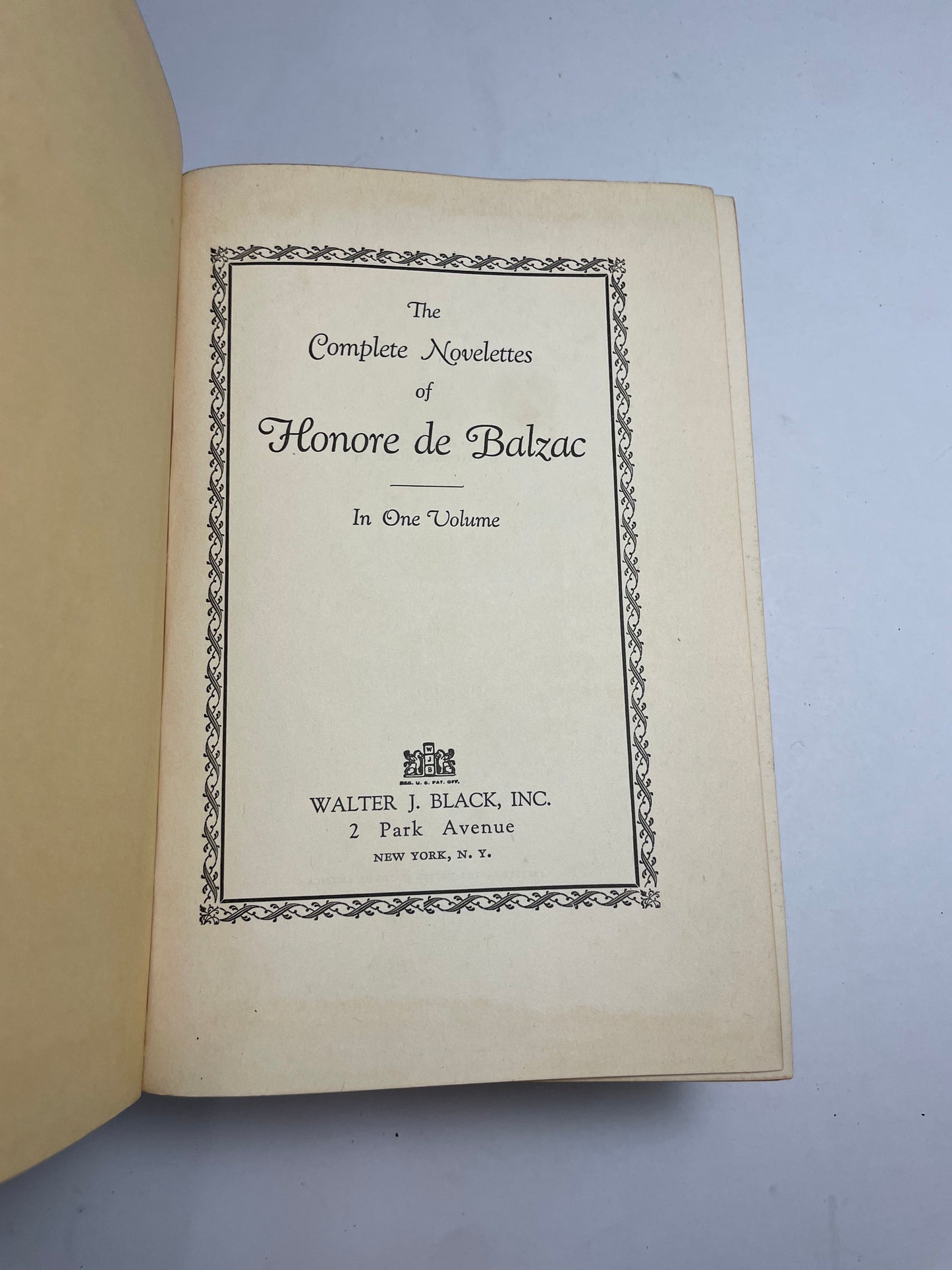 Collected Works of Honore de Balzac 1926