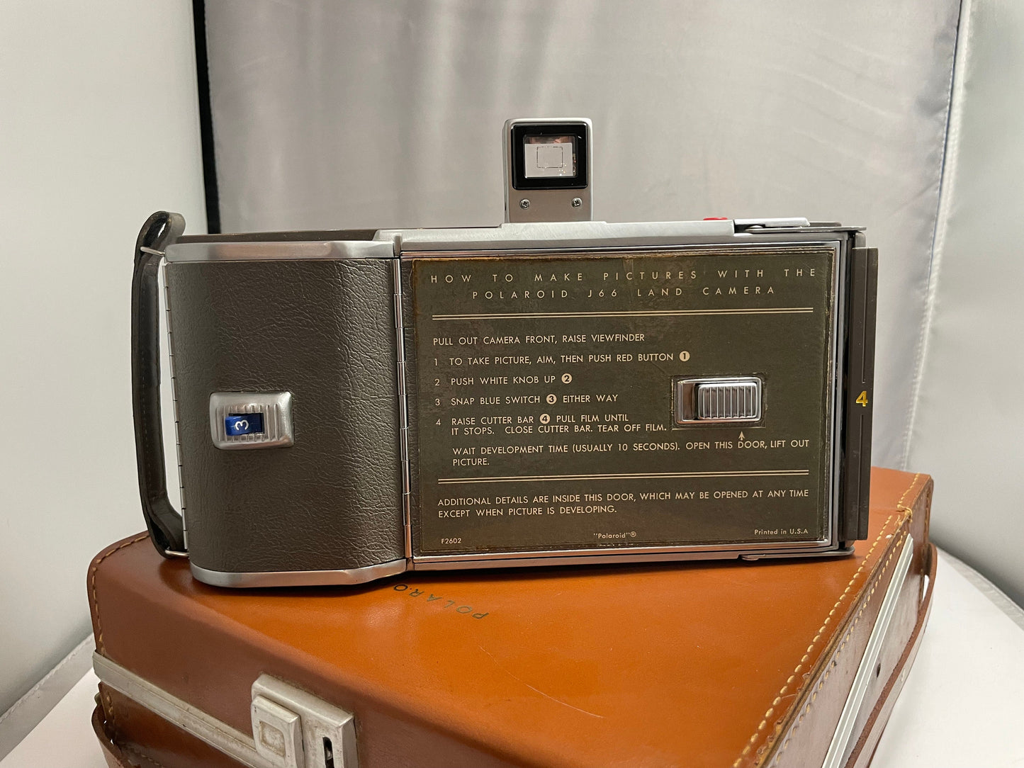 Polaroid Land Camera J66 with Original Case and Manual