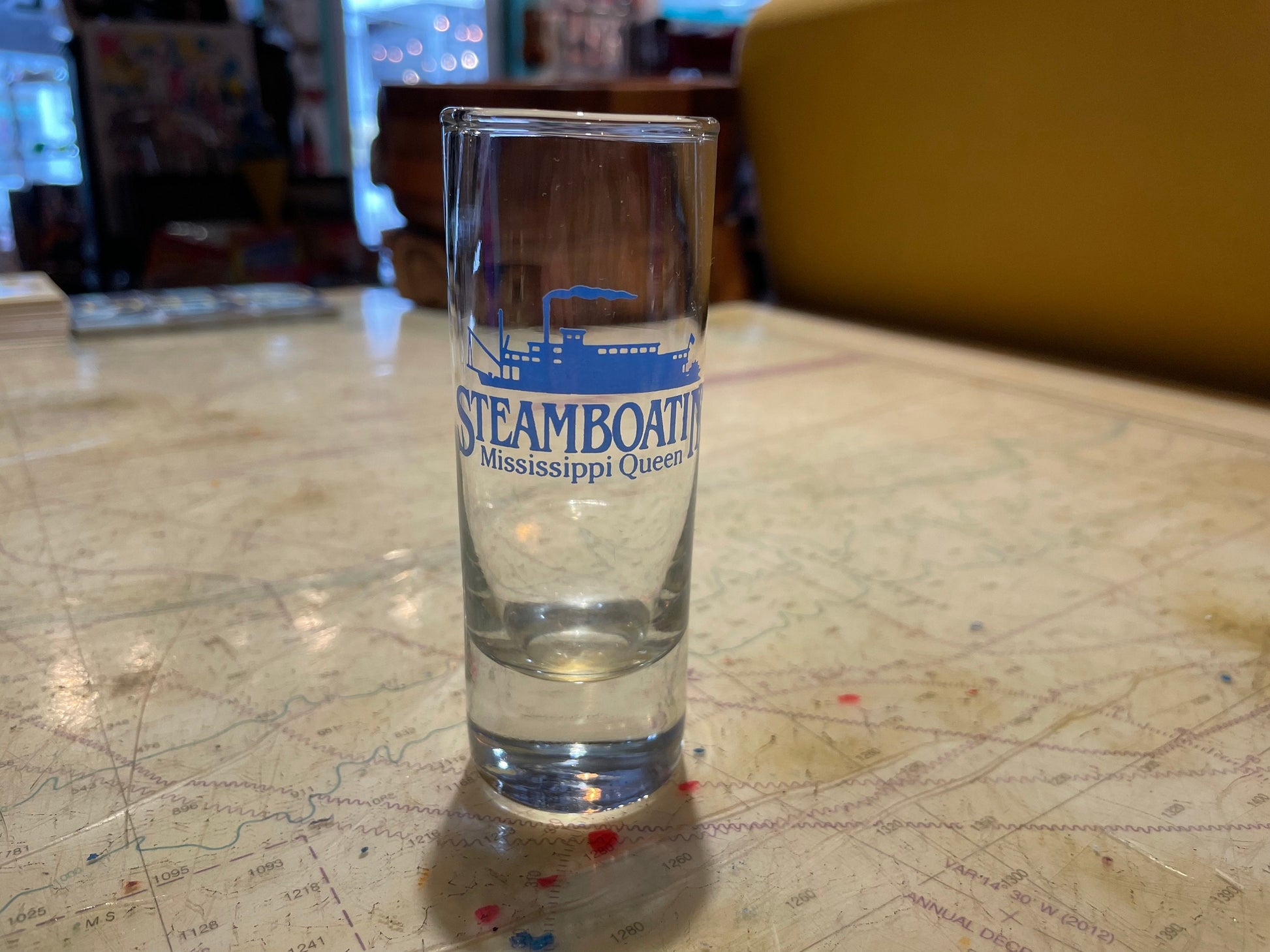 Vintage 1996 Steamboatin' Mississippi Queen Shot Glass