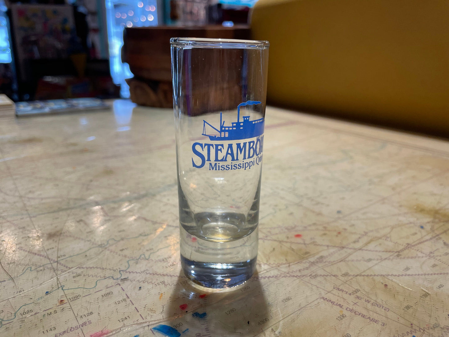 Vintage 1996 Steamboatin' Mississippi Queen Shot Glass