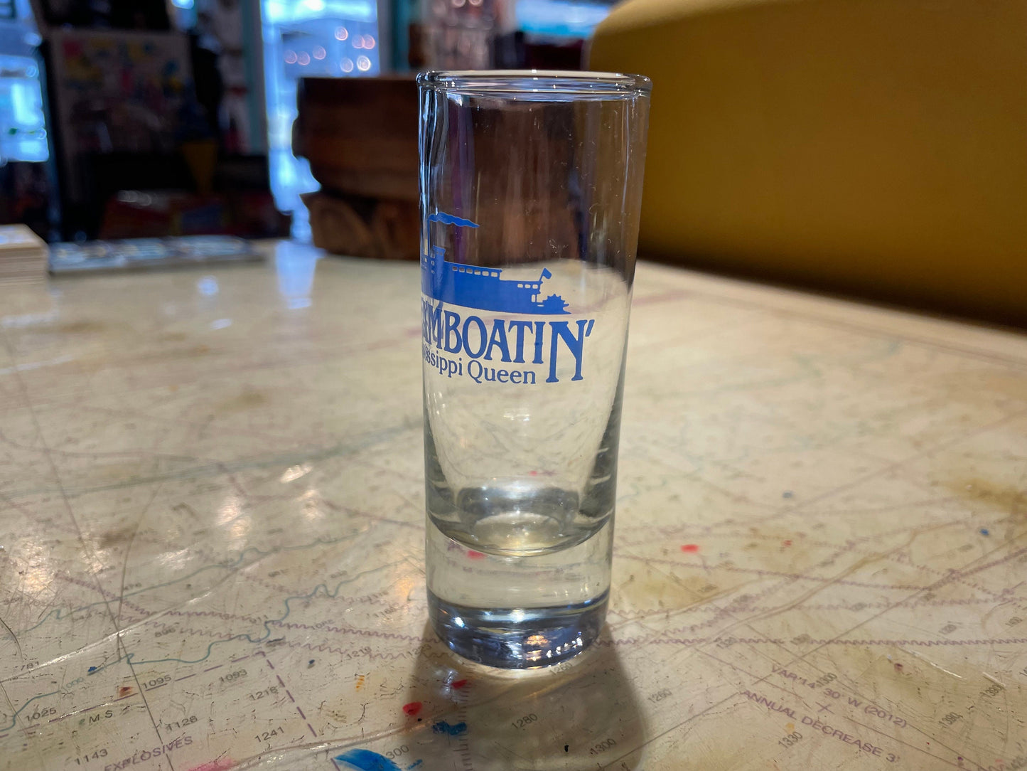 Vintage 1996 Steamboatin' Mississippi Queen Shot Glass