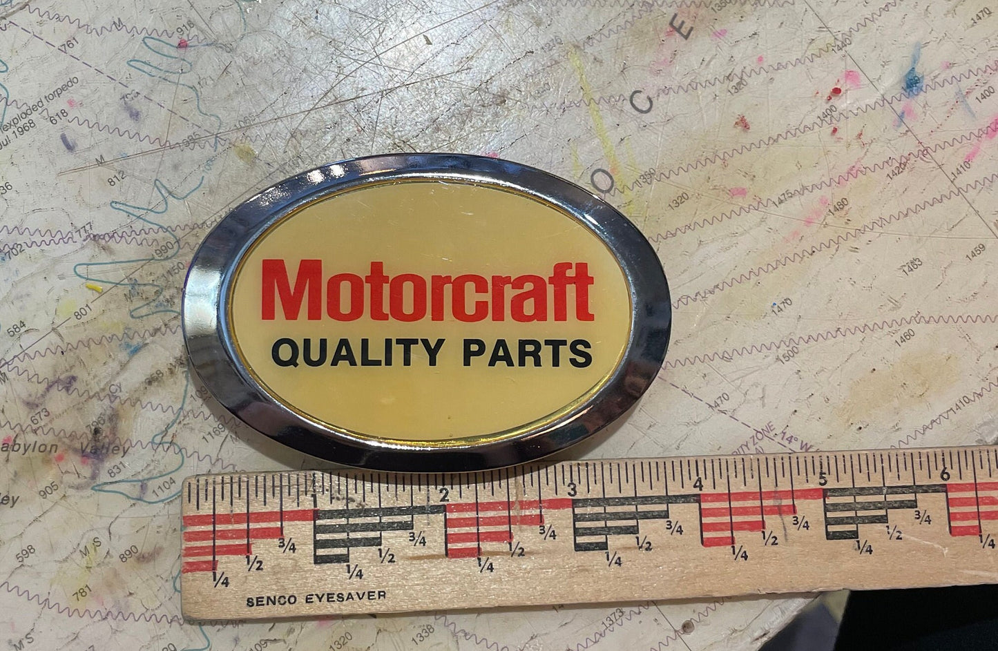 Vintage Motorcraft Quality Parts Belt Buckle