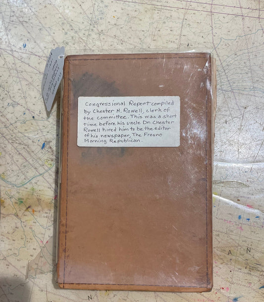 51st Congress - Congressional report compiled by Chester H. Rowell 1891 - Washington D.C.