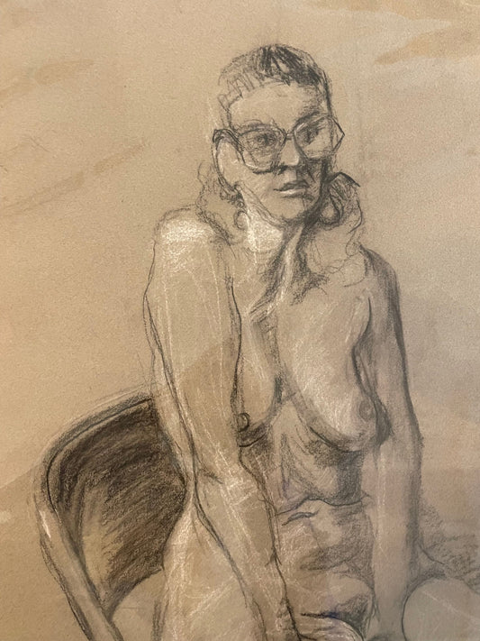 Female Nude Sketch by Unidentified Artist