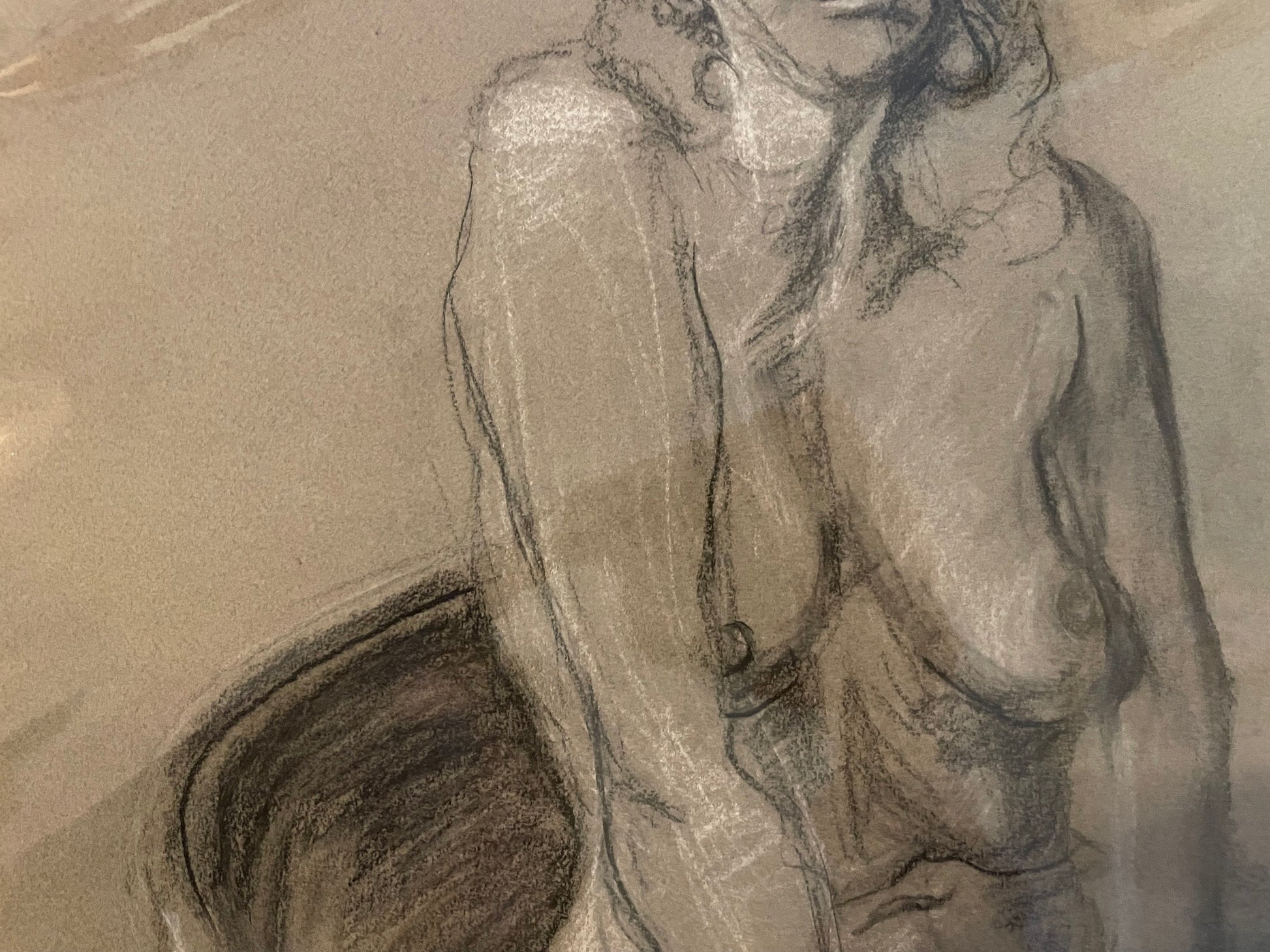 Female Nude Sketch by Unidentified Artist