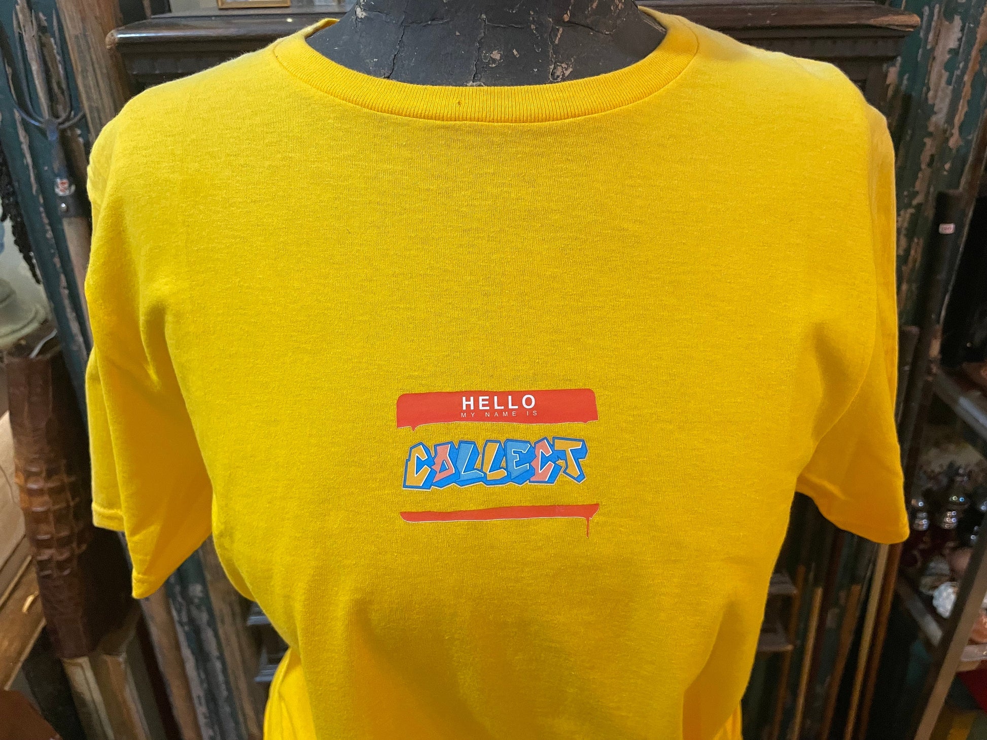 Collect T-Shirt with Hello My Name is Collect Graphic