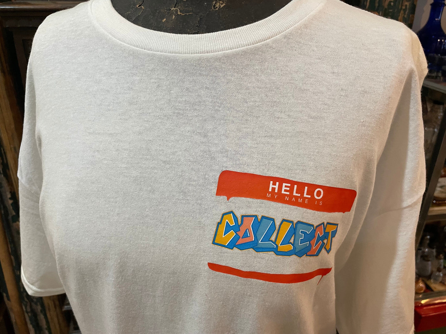 Collect T-Shirt with Hello My Name is Collect Graphic