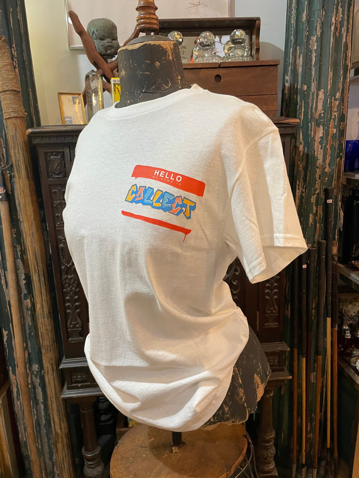 Collect T-Shirt with Hello My Name is Collect Graphic