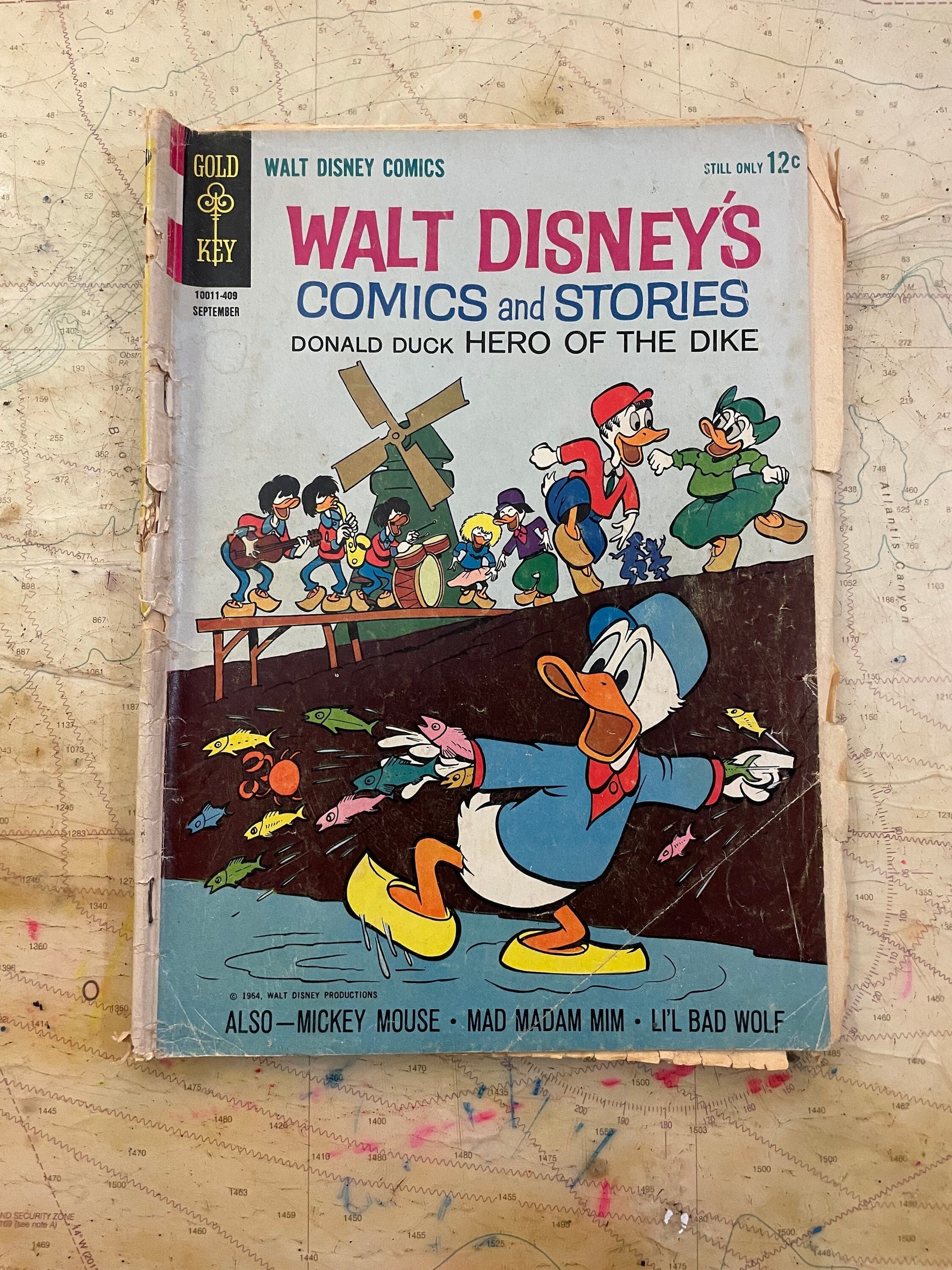 Walt Disney's Donald Duck Hero of the Dike Sept 1964 Issue 12