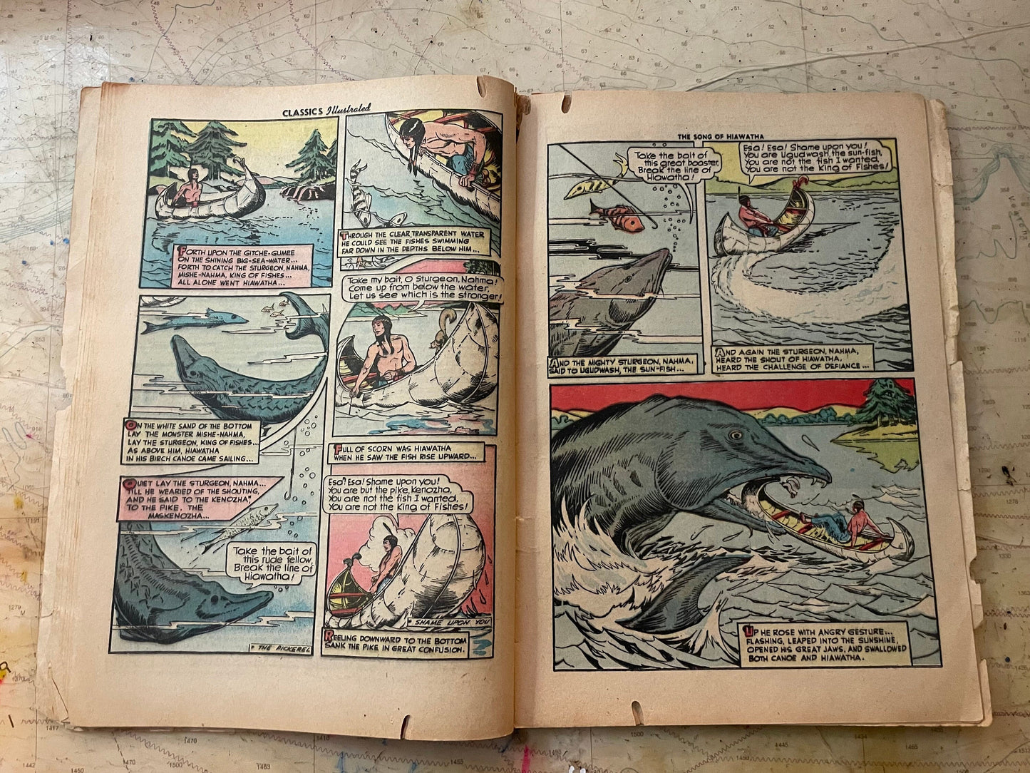 Classics Illustrated The Song of Hiawatha by Henry Wadsworth Longfellow