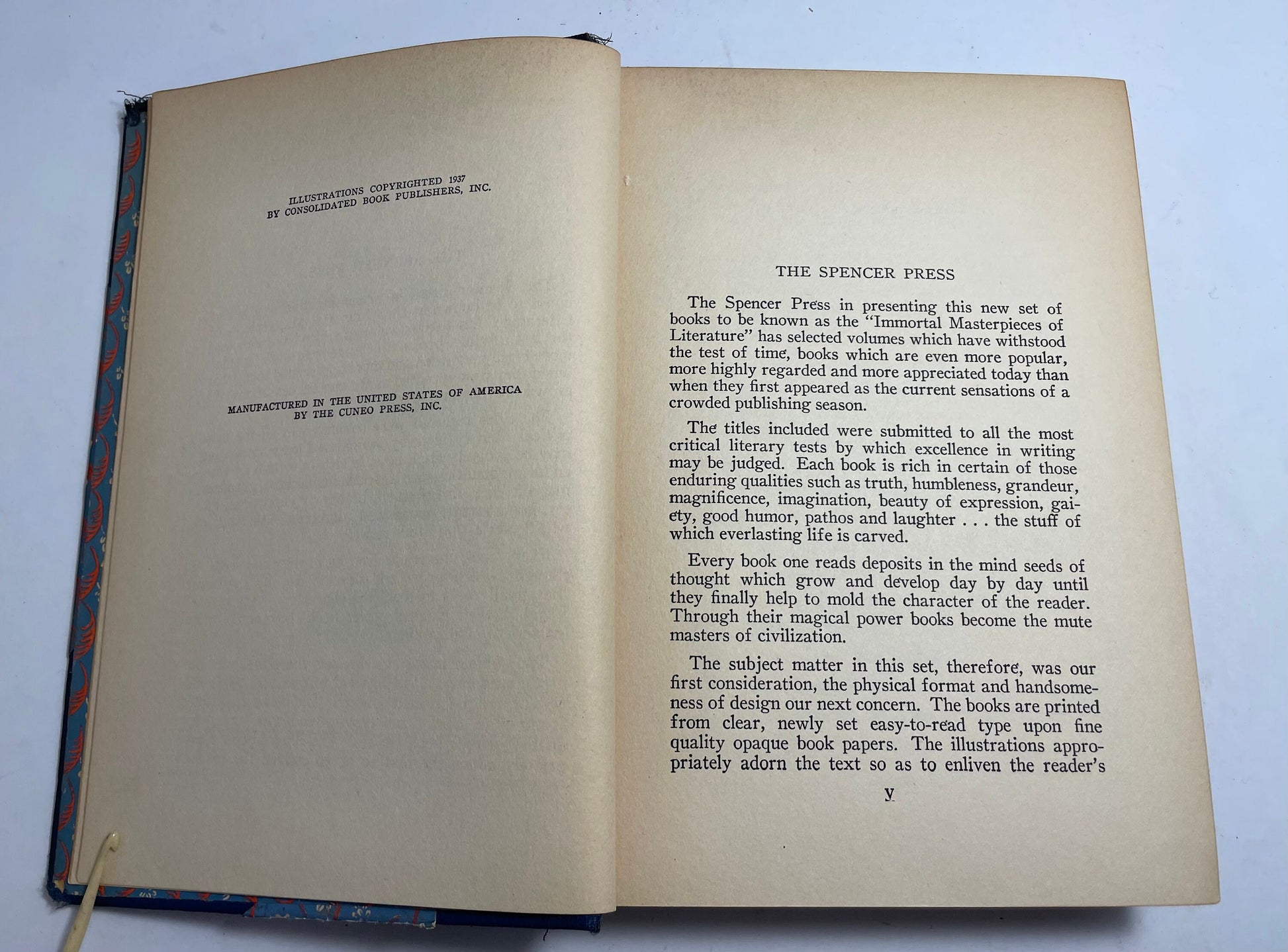 Immortal Masterpieces of Literature, The House of the Seven Gables by Nathaniel Hawthorne, 1930's Collectible, Rare Vintage Book