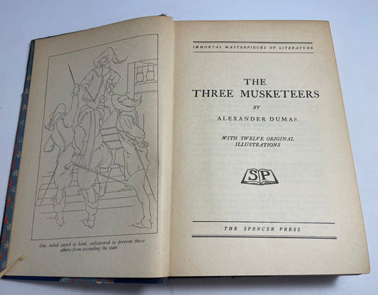 Immortal Masterpieces of Literature, The Three Musketeers by Alexander Dumas,