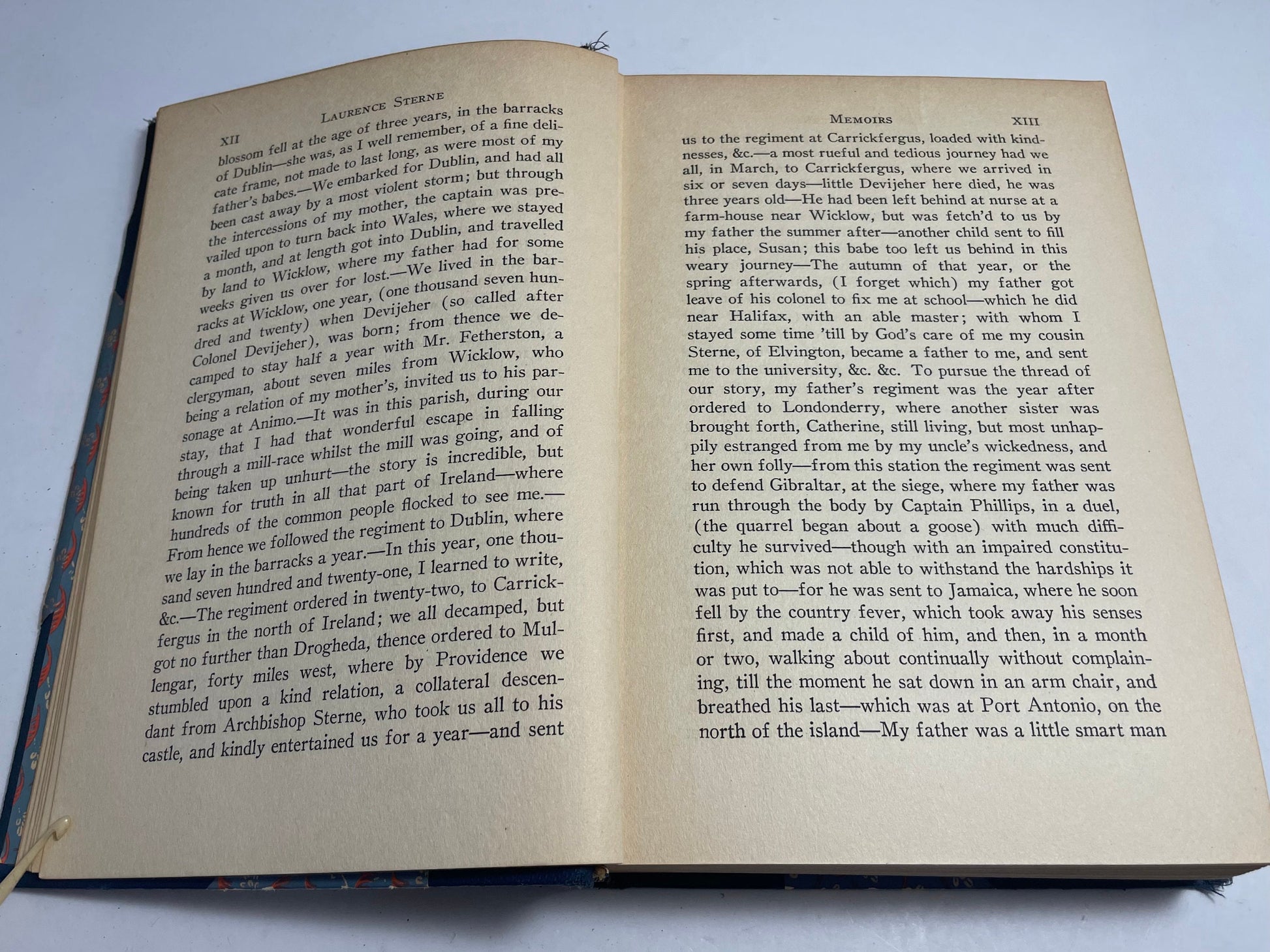 Immortal Masterpieces of Literature, A Sentimental Journey, Through France and Italy by Laurence Sterne, Vintage Collectibles, Literature