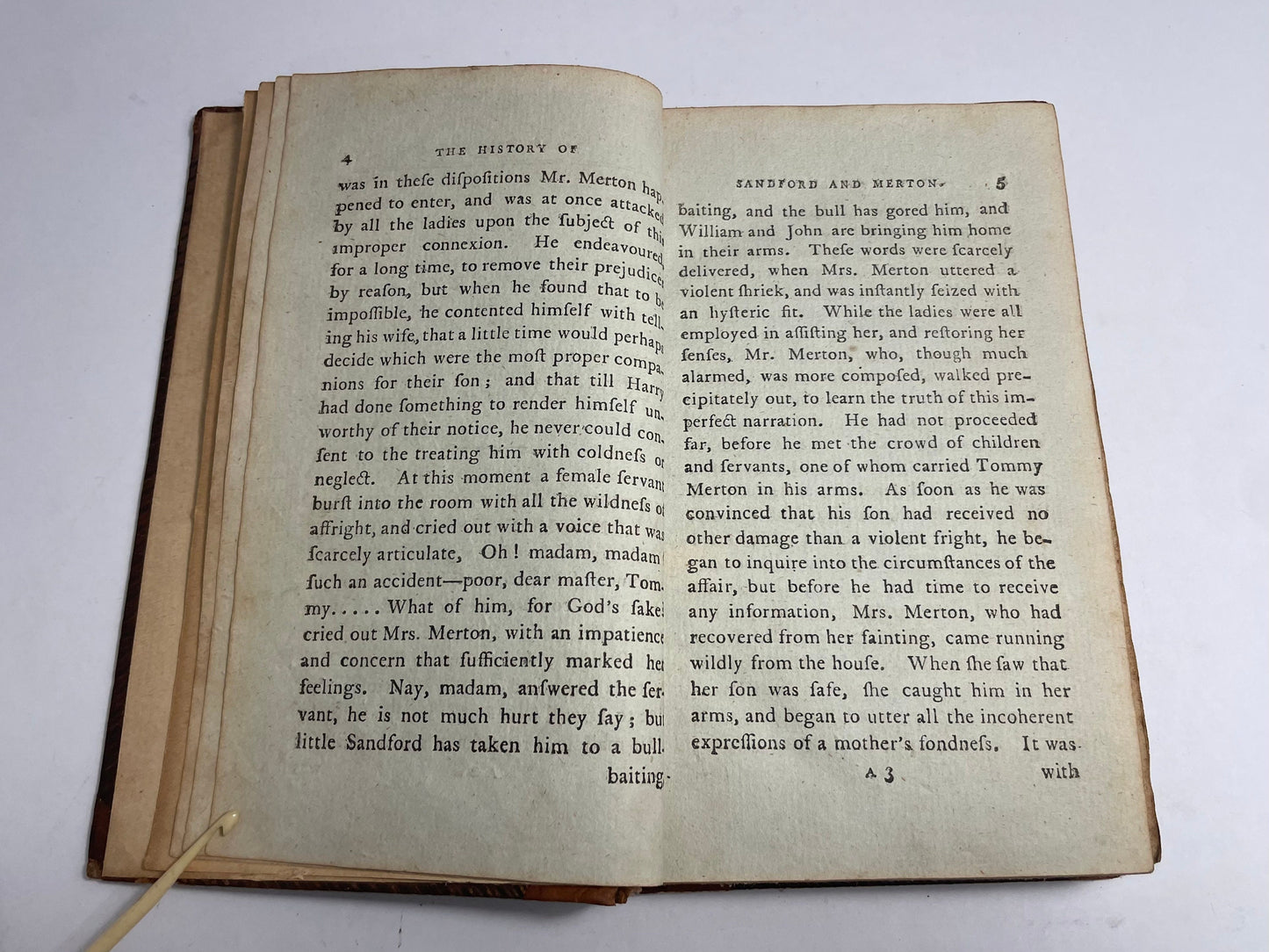 The History of Sandford and Merton by Thomas Day, Vol. III., 1900's Antique Book, Rare Book, Children's Book, Illustrated 19th Century Book