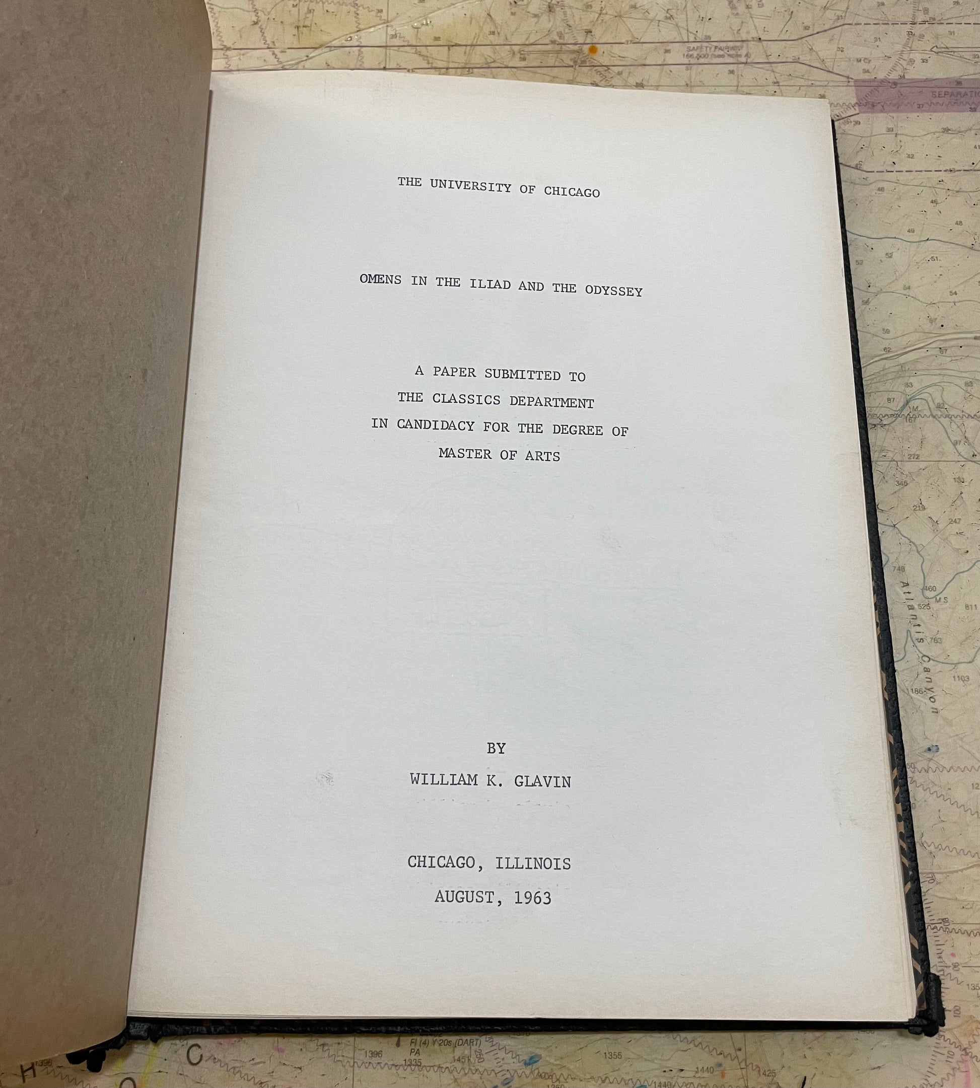 The University of Chicago 'Omens in the Iliad and the Odyssey'