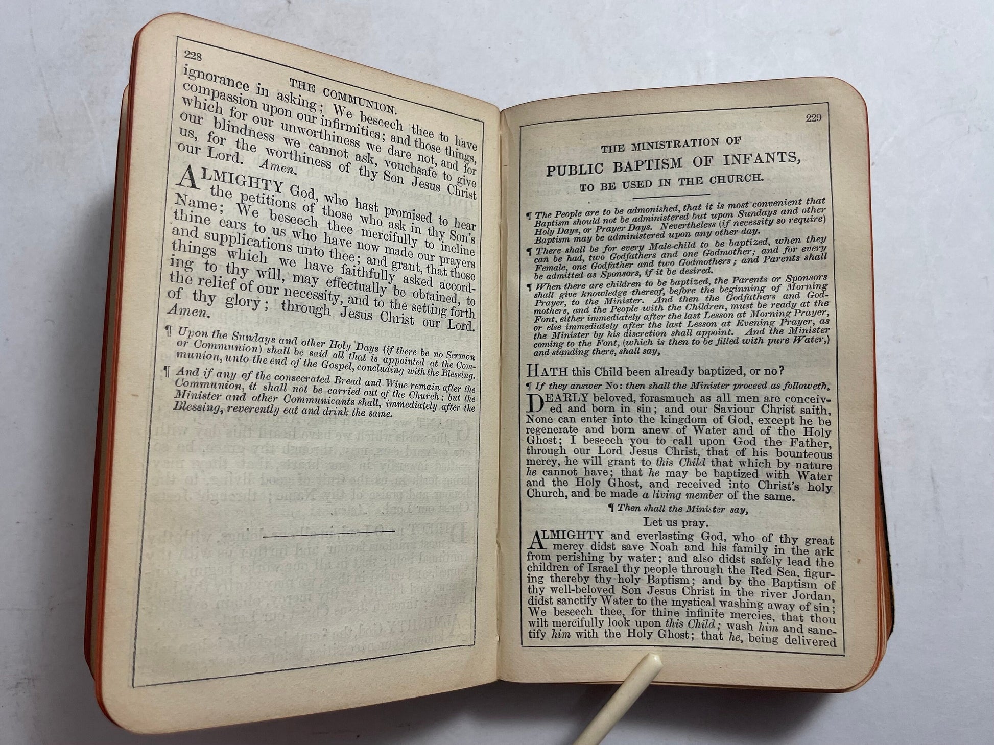 The Book of Common Prayer, and Administration of The Sacraments, Antique from 1881, Rare Antique Book, Collectible Christian Devotional