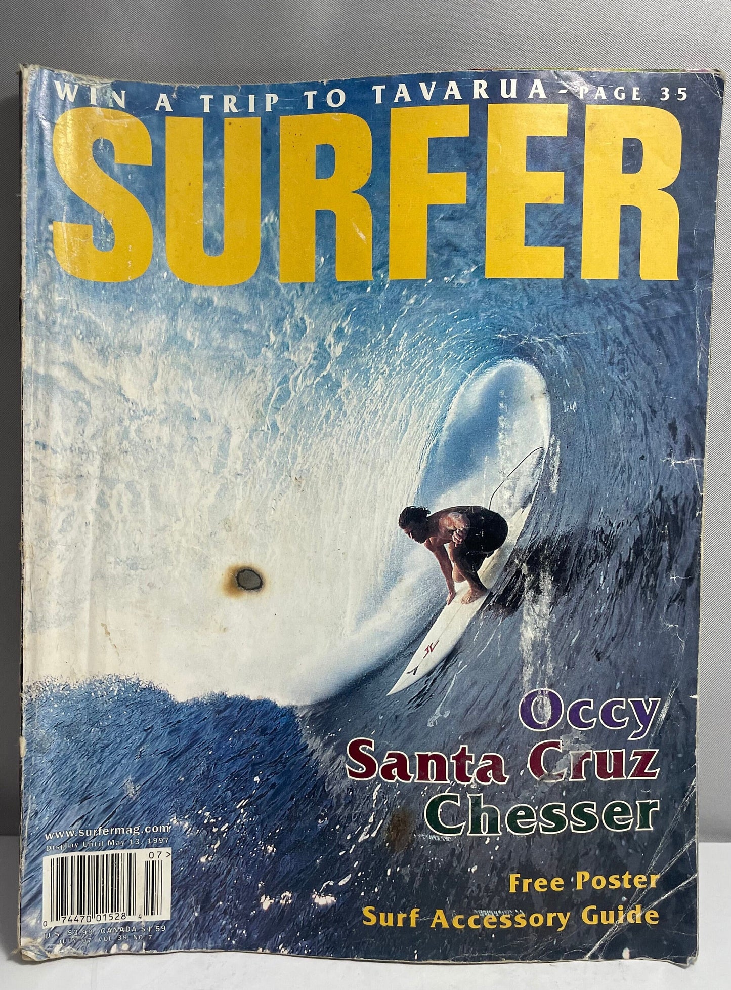 1997 July Surfer Magazine, Vintage Surfing Collectible, 90's Sports Memorabilia