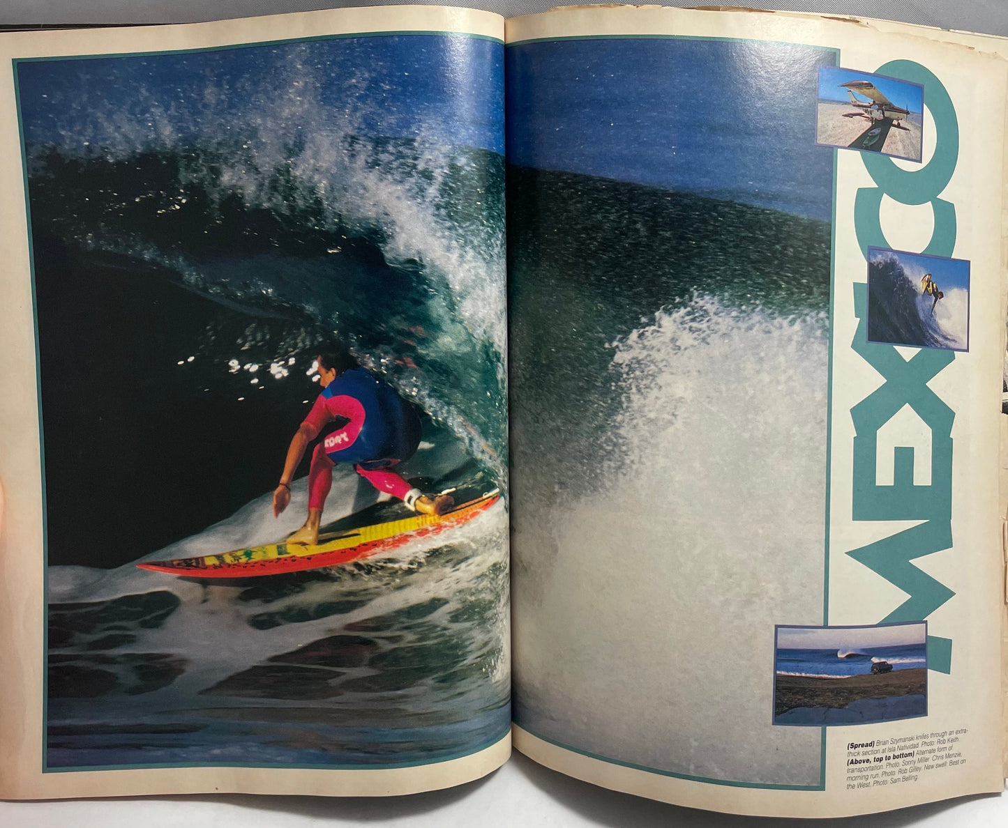 1989 March Special World Travel Issue Surfer Magazine, Vintage Surfing Collectible 90's Sports Memorabilia