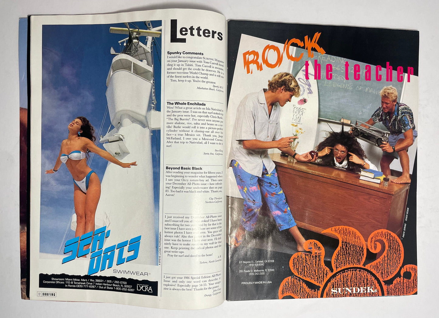 1987 March Surfing Magazine, Vintage Surfing Collectible, 90's Sports Memorabilia