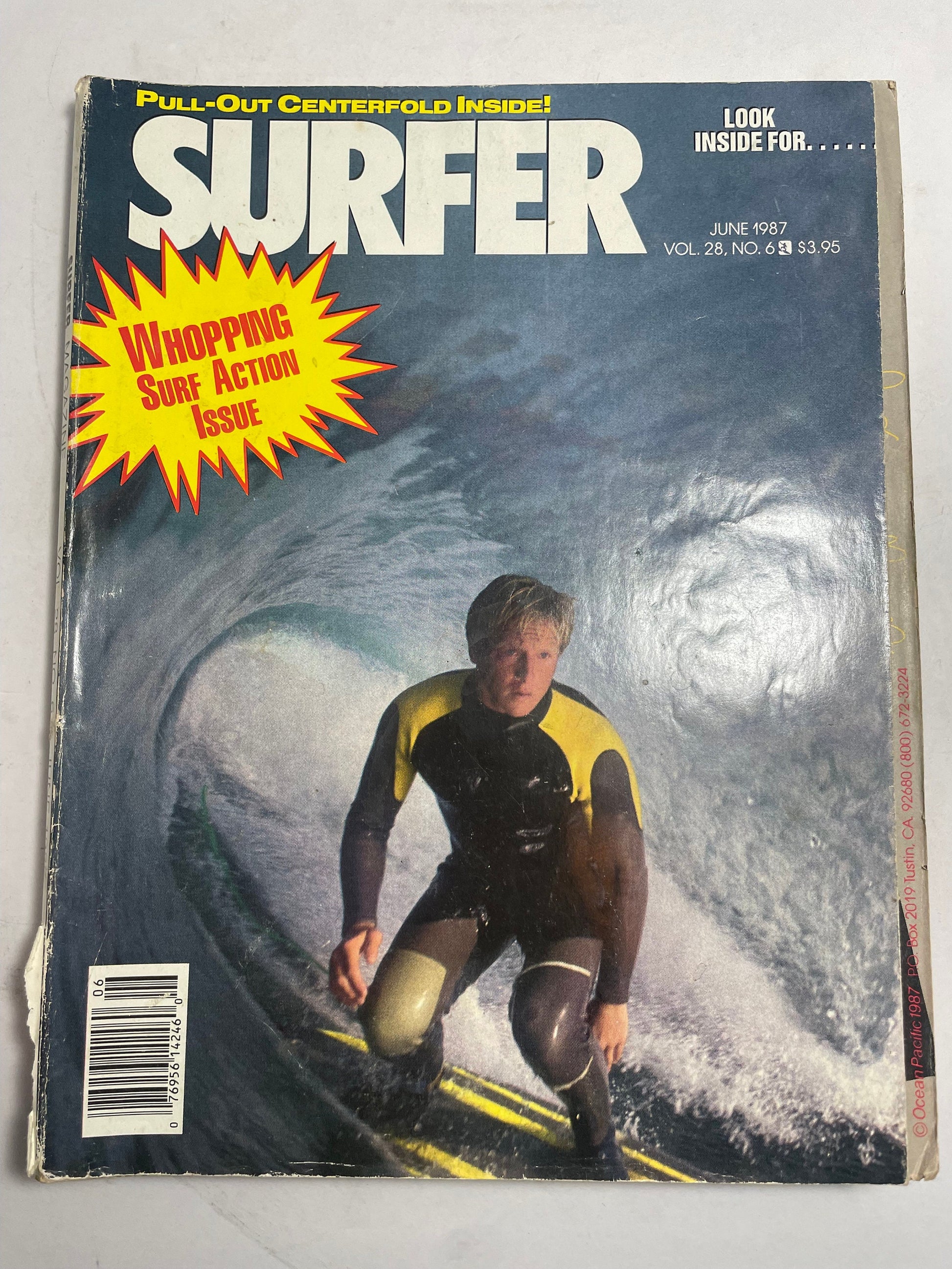 1987 June Surfer Magazine, Collectible Vintage Magazine, Retro Advertisements, Surf Photography, 1980's Entertainment