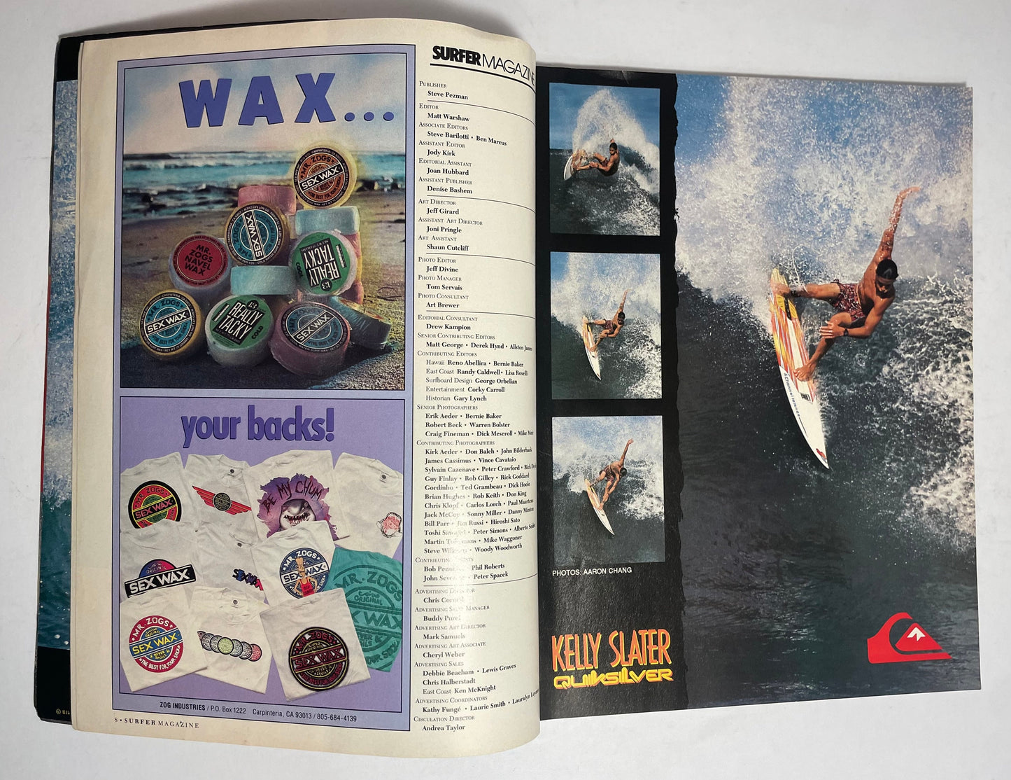 1991 January Surfer Magazine, Collectible Vintage Magazine, Retro Advertisements, Surf Photography, 1990's Entertainment, 90's Memorabilia