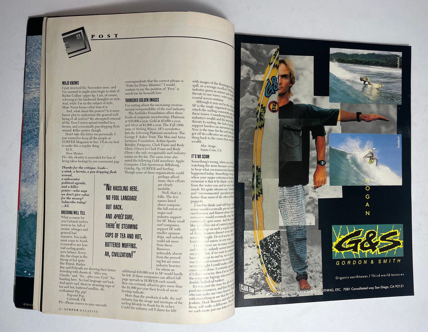 1991 January Surfer Magazine, Collectible Vintage Magazine, Retro Advertisements, Surf Photography, 1990's Entertainment, 90's Memorabilia