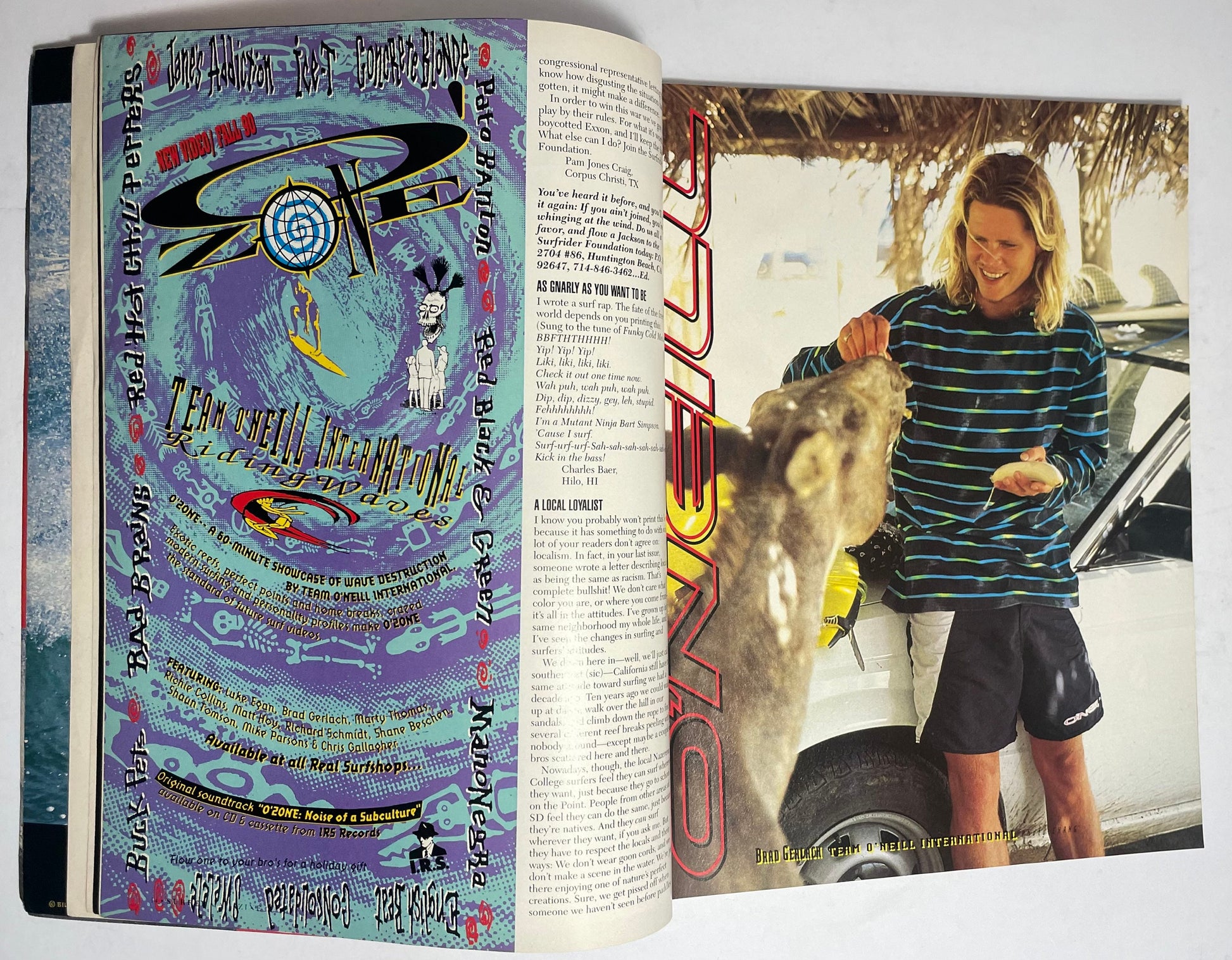 1991 January Surfer Magazine, Collectible Vintage Magazine, Retro Advertisements, Surf Photography, 1990's Entertainment, 90's Memorabilia