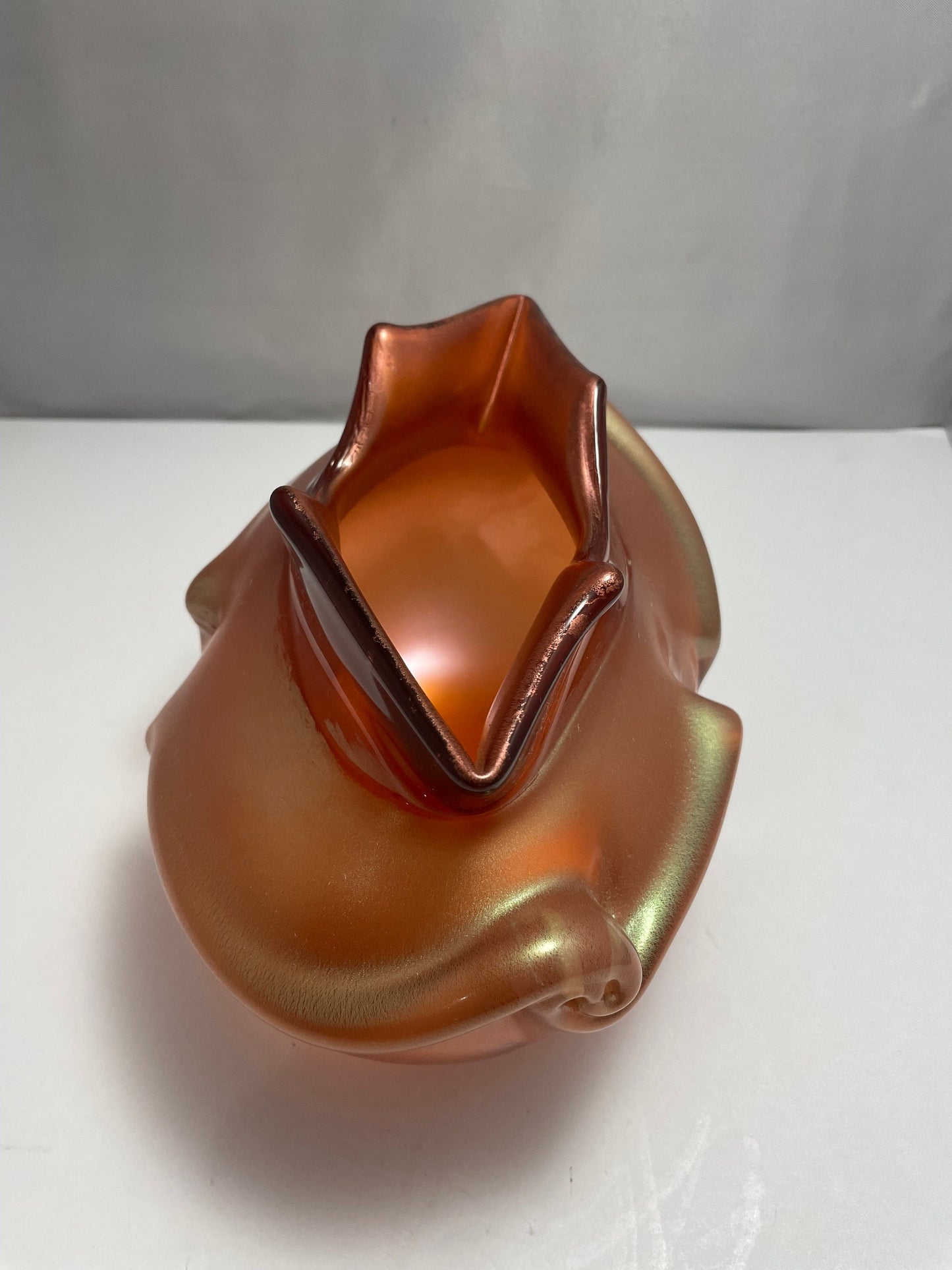 Vintage Burnt Orange Murano Bowl