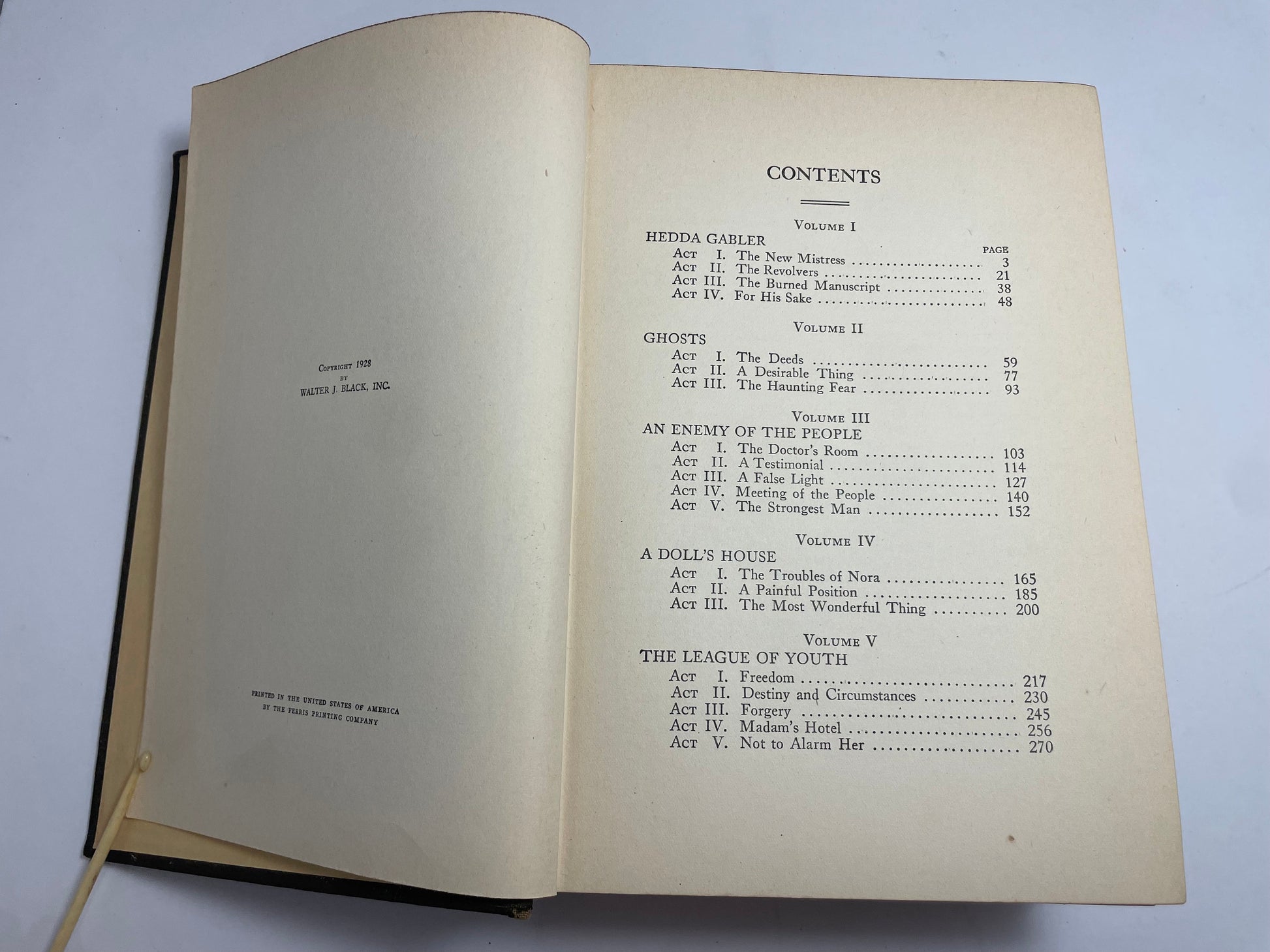 Collected Works of Henrik Ibsen 1928