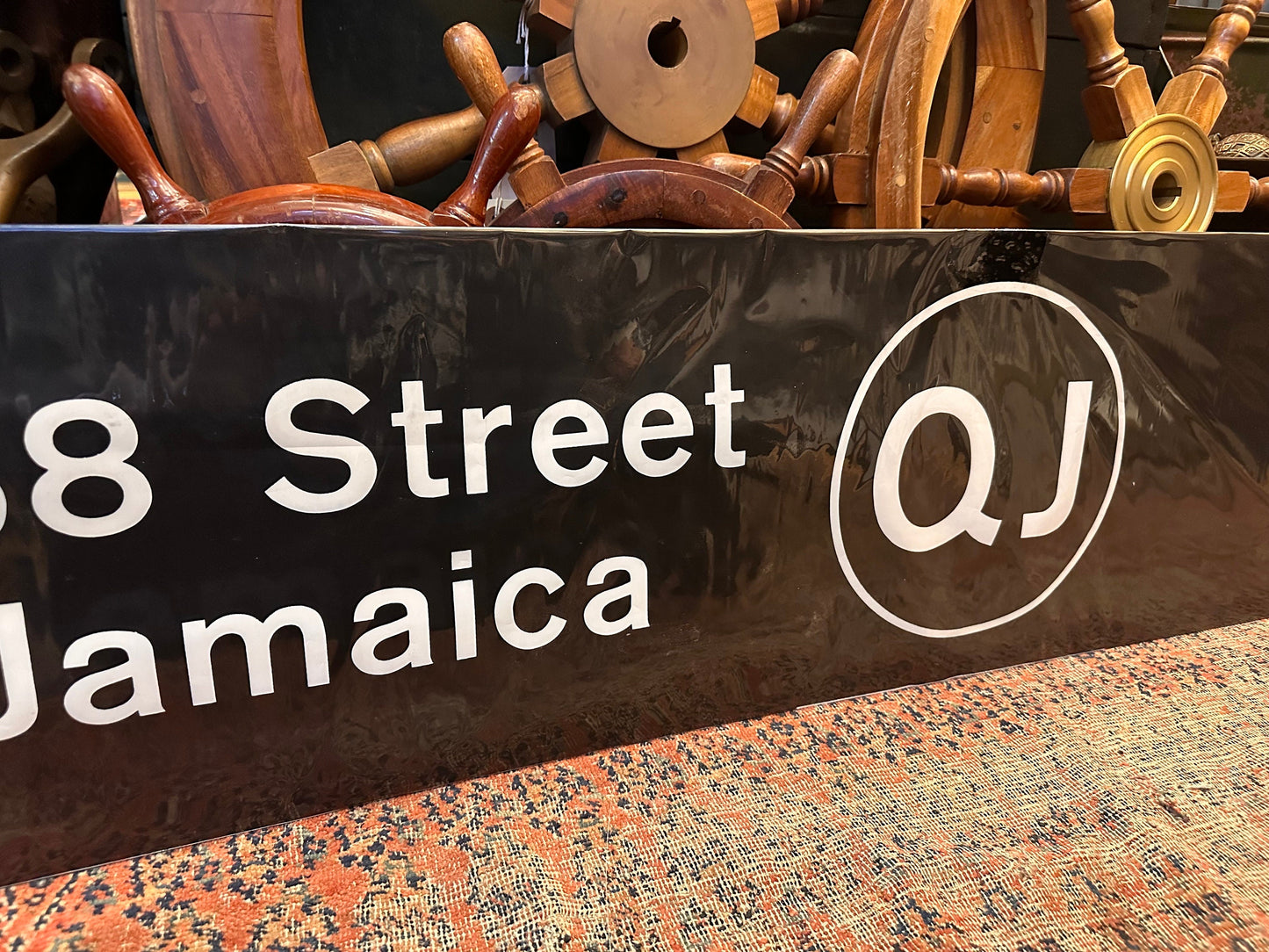 Vintage NYC Destination Subway Sign - 168 Street Jamaica to Coney Island QJ line