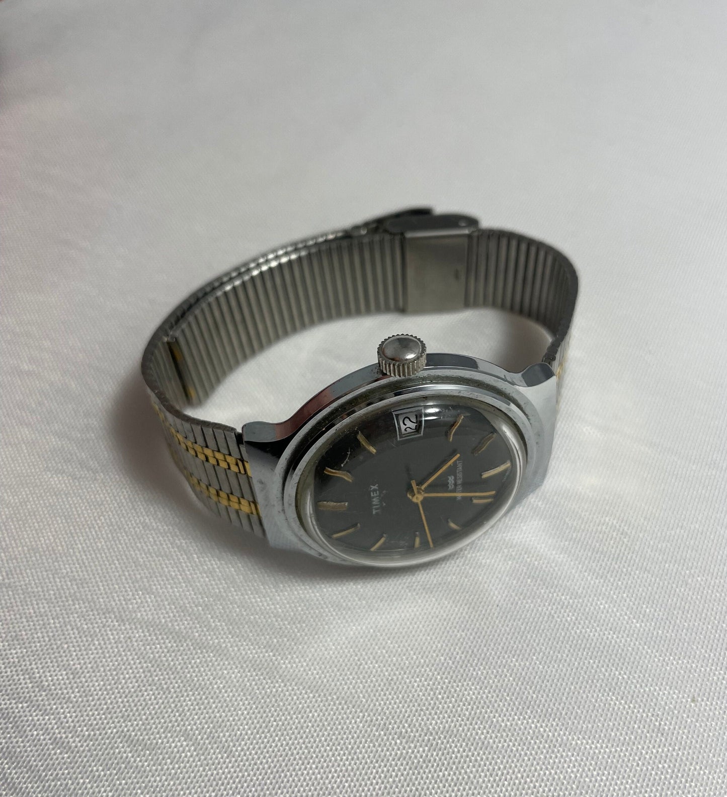 Vintage 1970's Timex Royal Oak Style Mechanical Watch