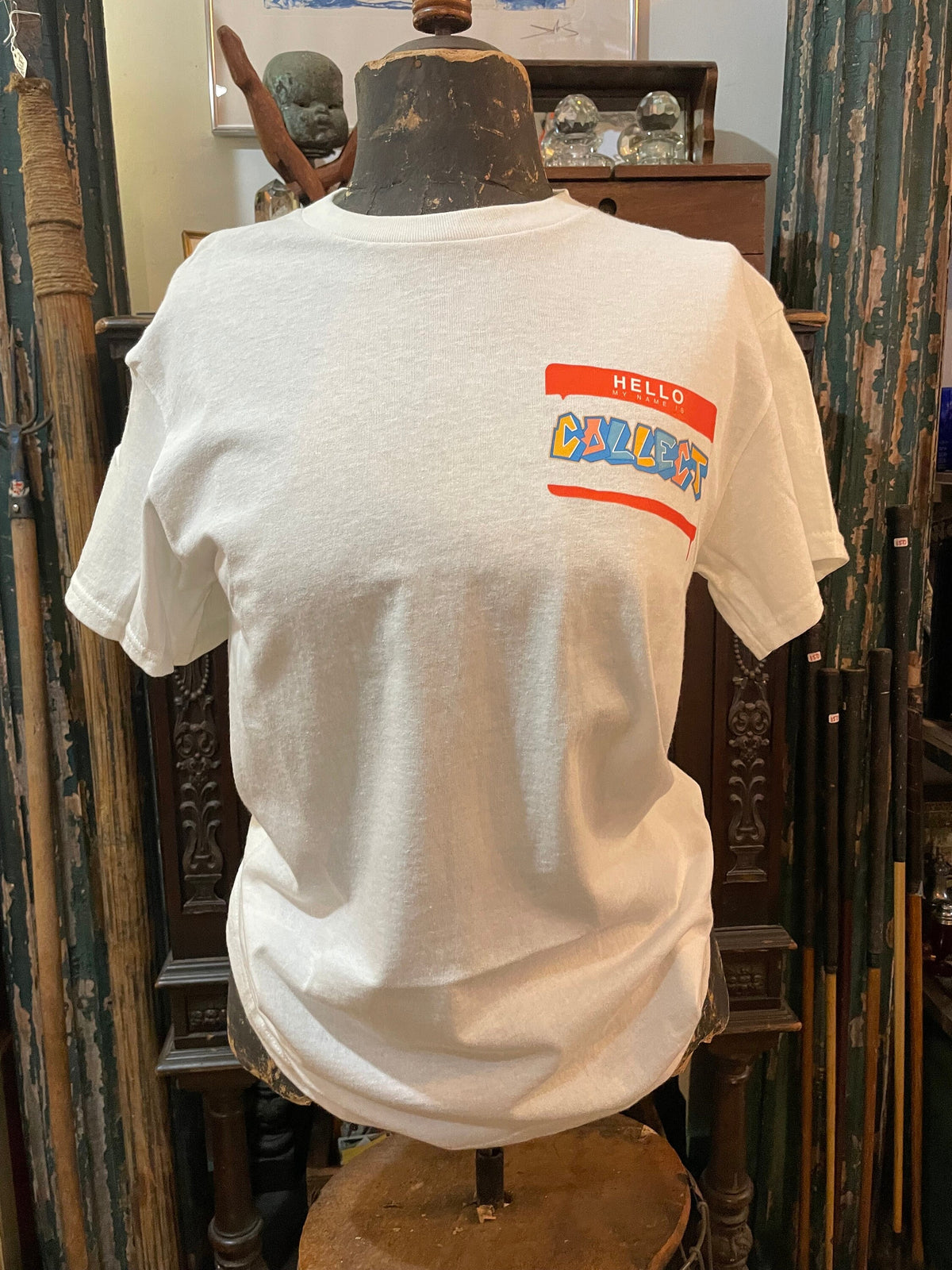 Collect T-Shirt with Hello My Name is Collect Graphic