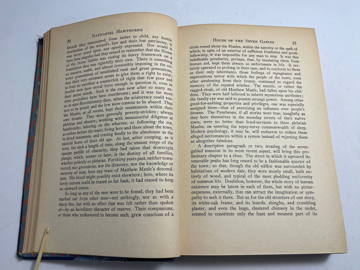 Immortal Masterpieces of Literature, The House of the Seven Gables by Nathaniel Hawthorne, 1930's Collectible, Rare Vintage Book