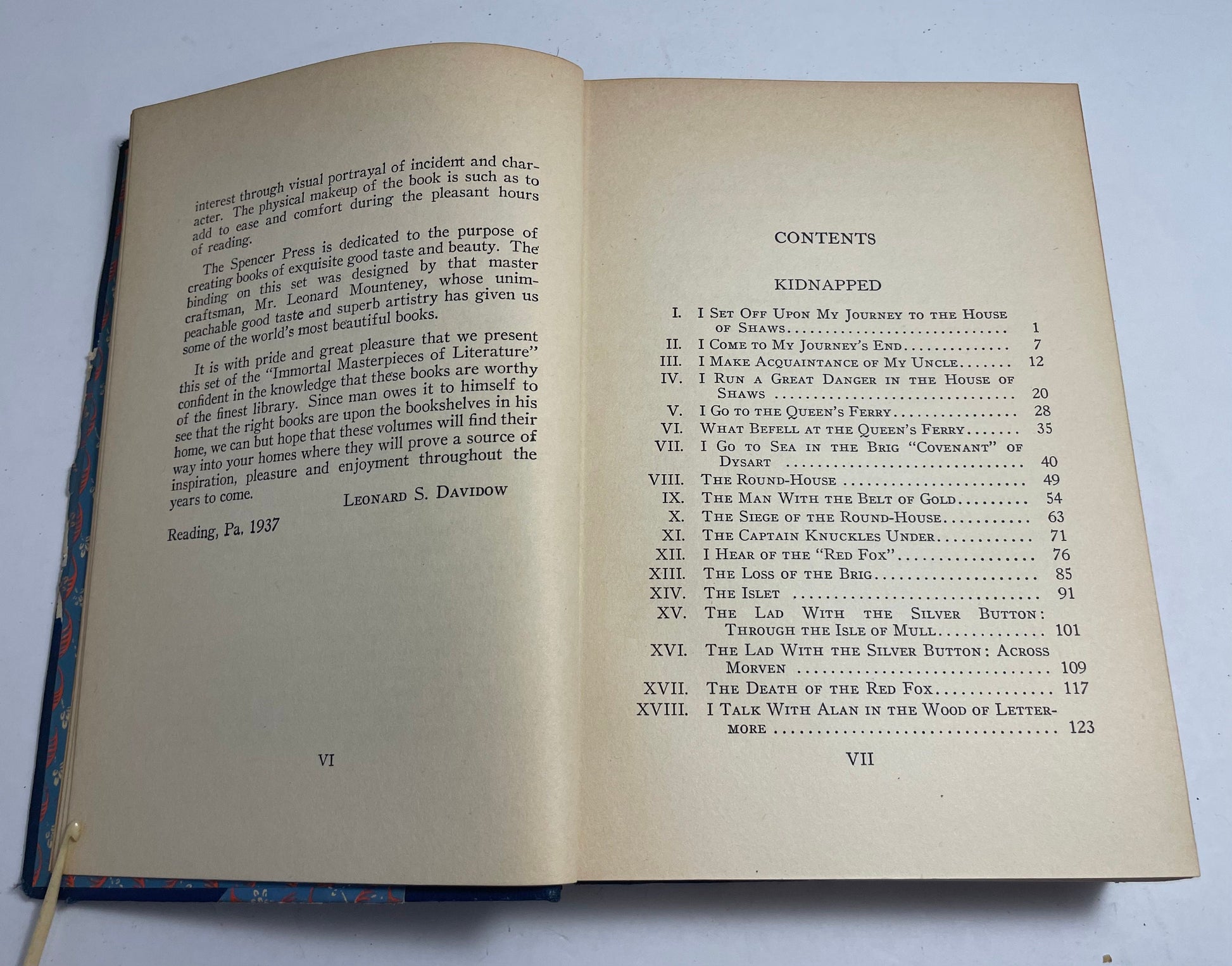 Immortal Masterpieces of Literature, Kidnapped, The Strange Case of Dr. Jekyll and Mr. Hyde, Vintage Book, Rare Antique Novel