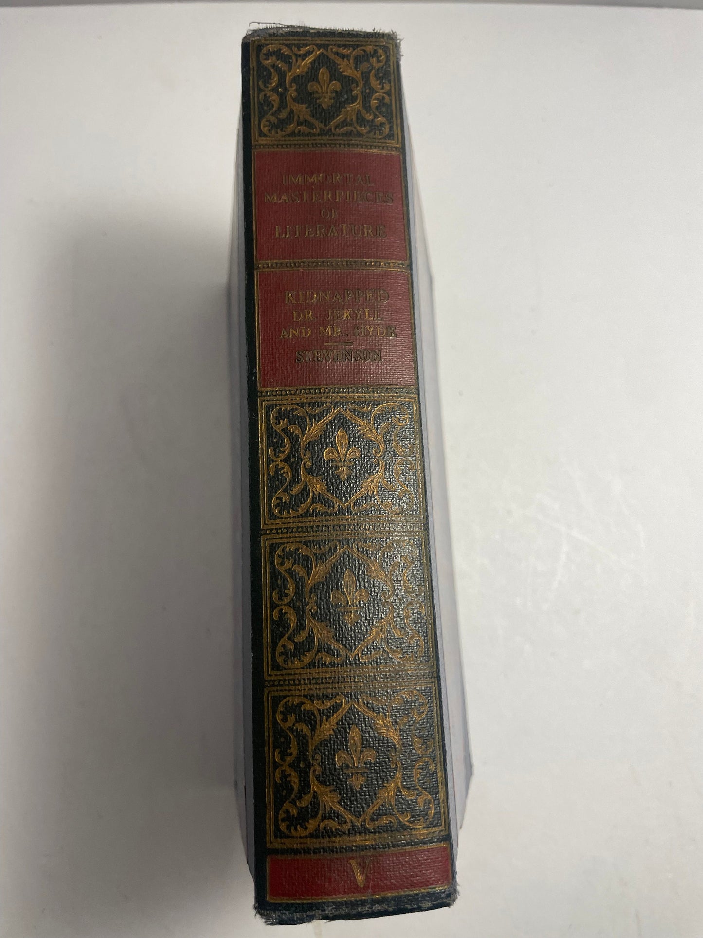 Immortal Masterpieces of Literature, Kidnapped, The Strange Case of Dr. Jekyll and Mr. Hyde, Vintage Book, Rare Antique Novel