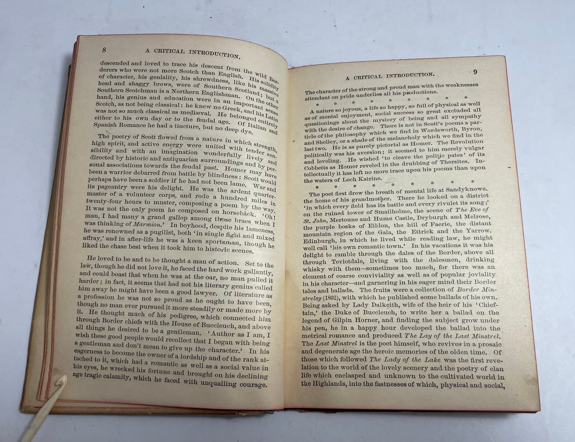 The Lady of the Lake By Sir Walter Scott. English Classic Series, Collectible Literature, English Classic Series, 1930's Antique