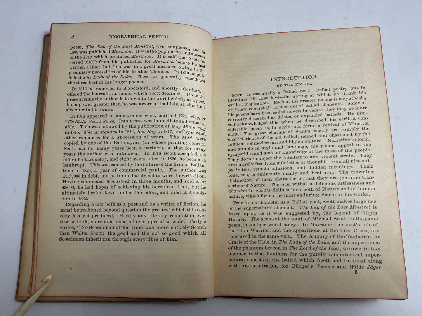 The Lady of the Lake By Sir Walter Scott. English Classic Series, Collectible Literature, English Classic Series, 1930's Antique